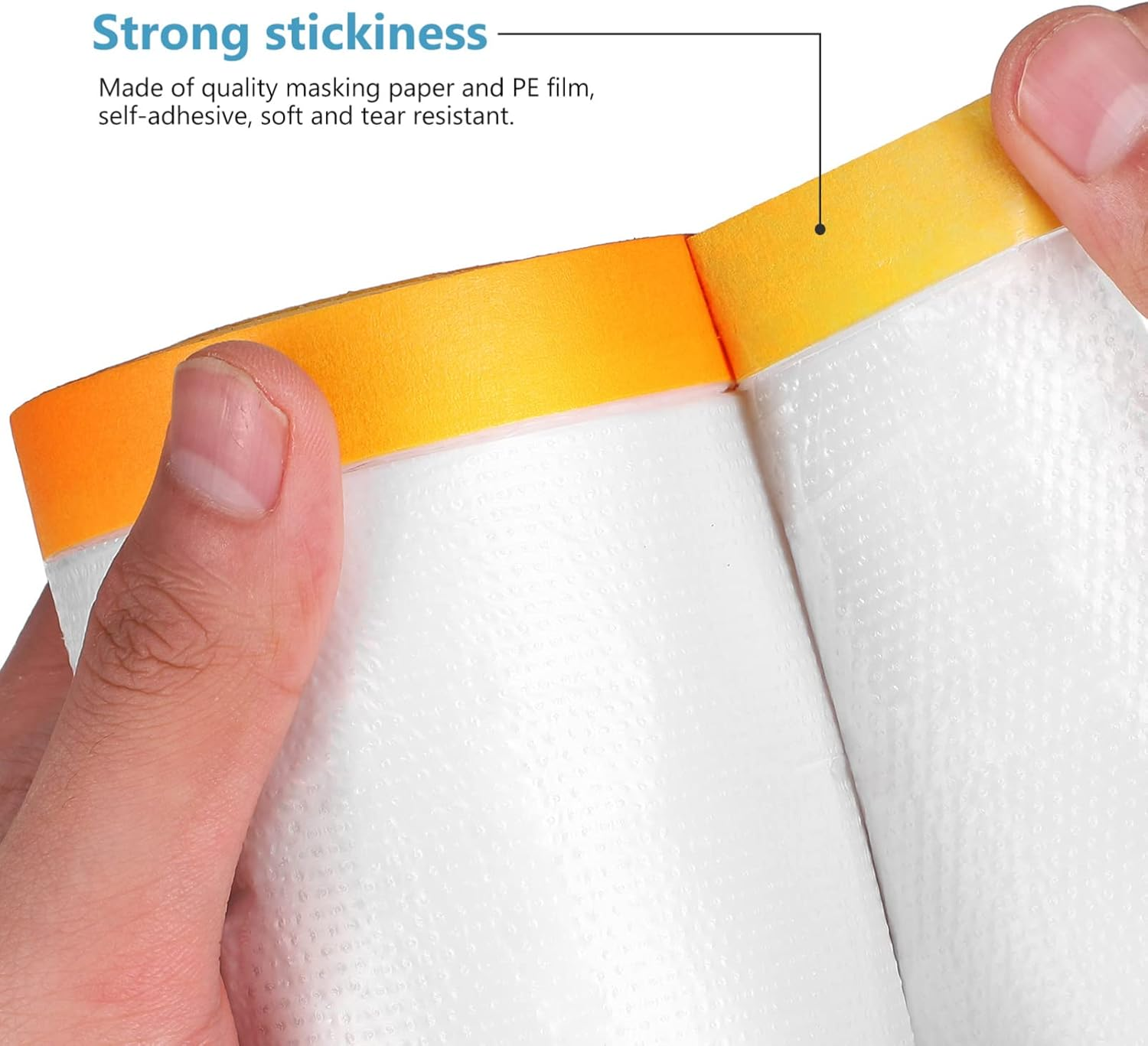 Ciieeo 6Rolls Transparent Masking Covering Films for Automotive Painting Furniture and Home Renovation Projects image number 2