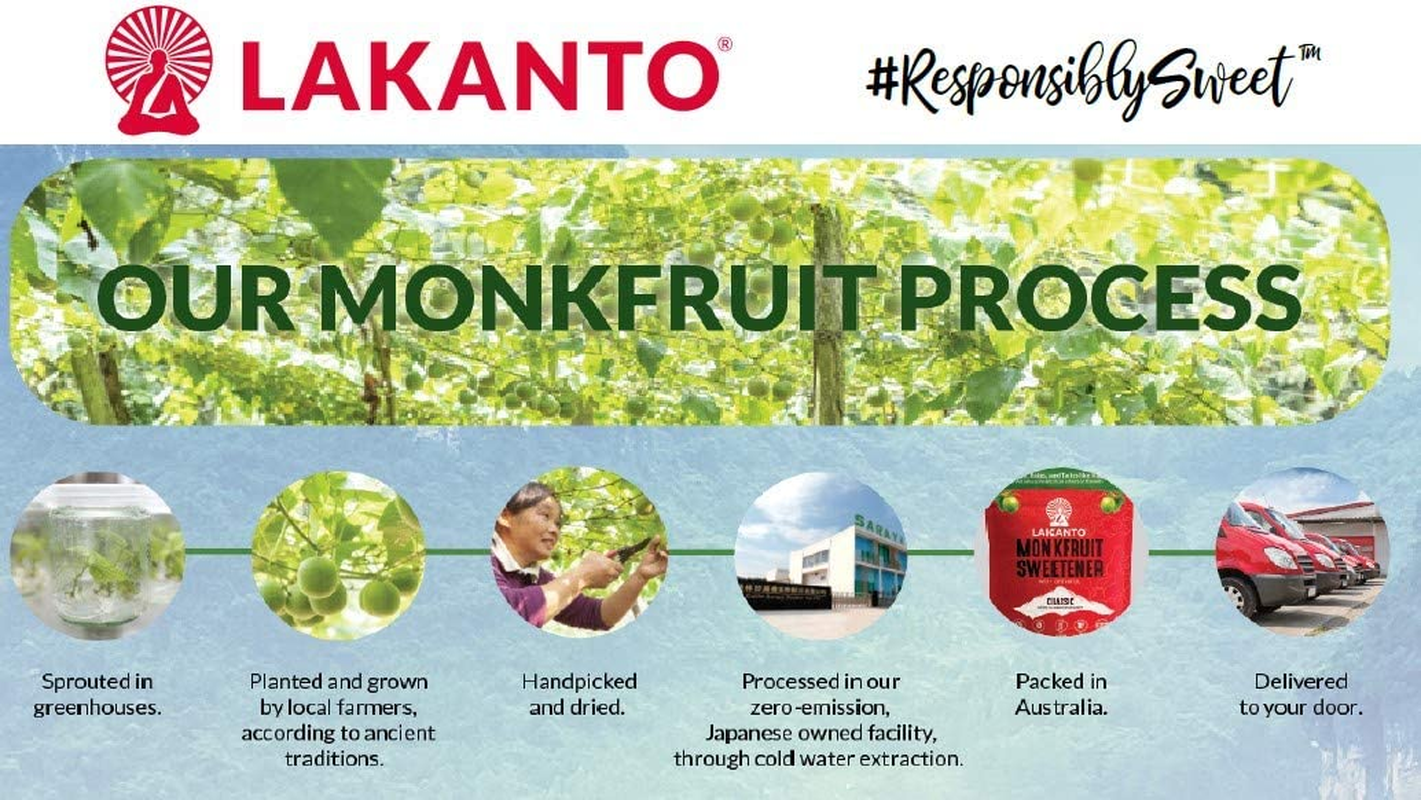 Lakanto Monkfruit Sweetener Golden, 800 G, Golden image number 1