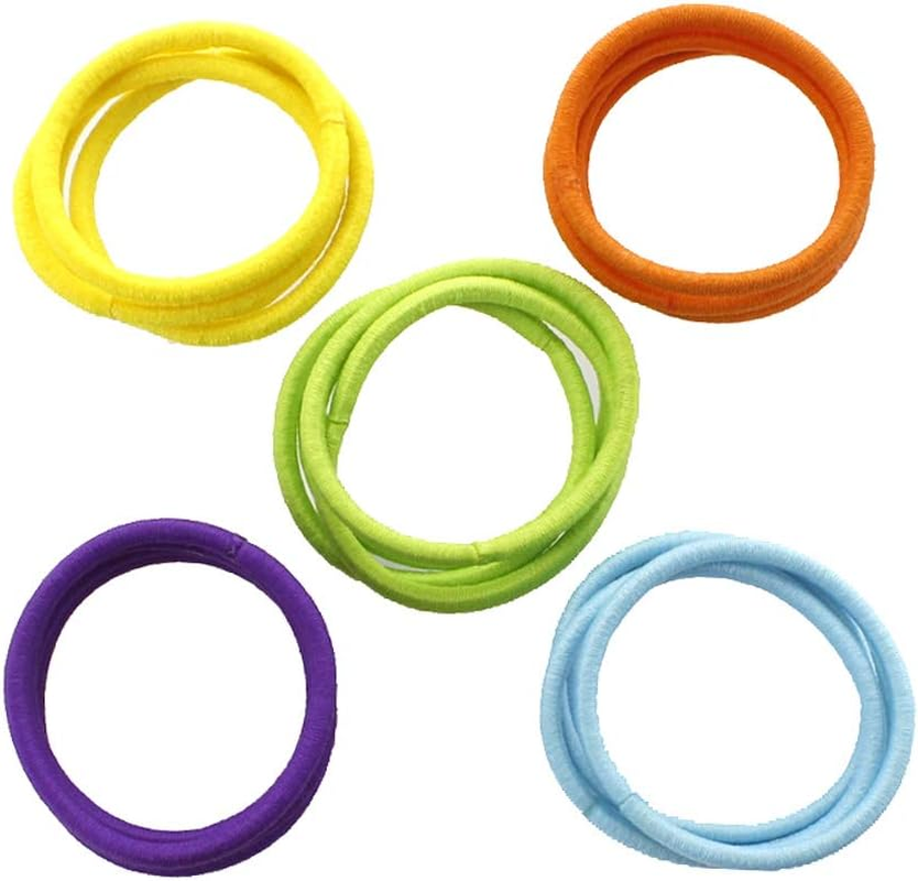 My Lello Hair Elastics Hair Ties, Professional Grade Ponytail Holders - Maroon 20 Pack image number 5