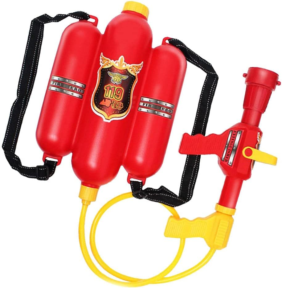 Fireman Backpack Water and Toy - Water Beach Toy and Outdoor Sports Pretend Play Fireman Toy image number 4