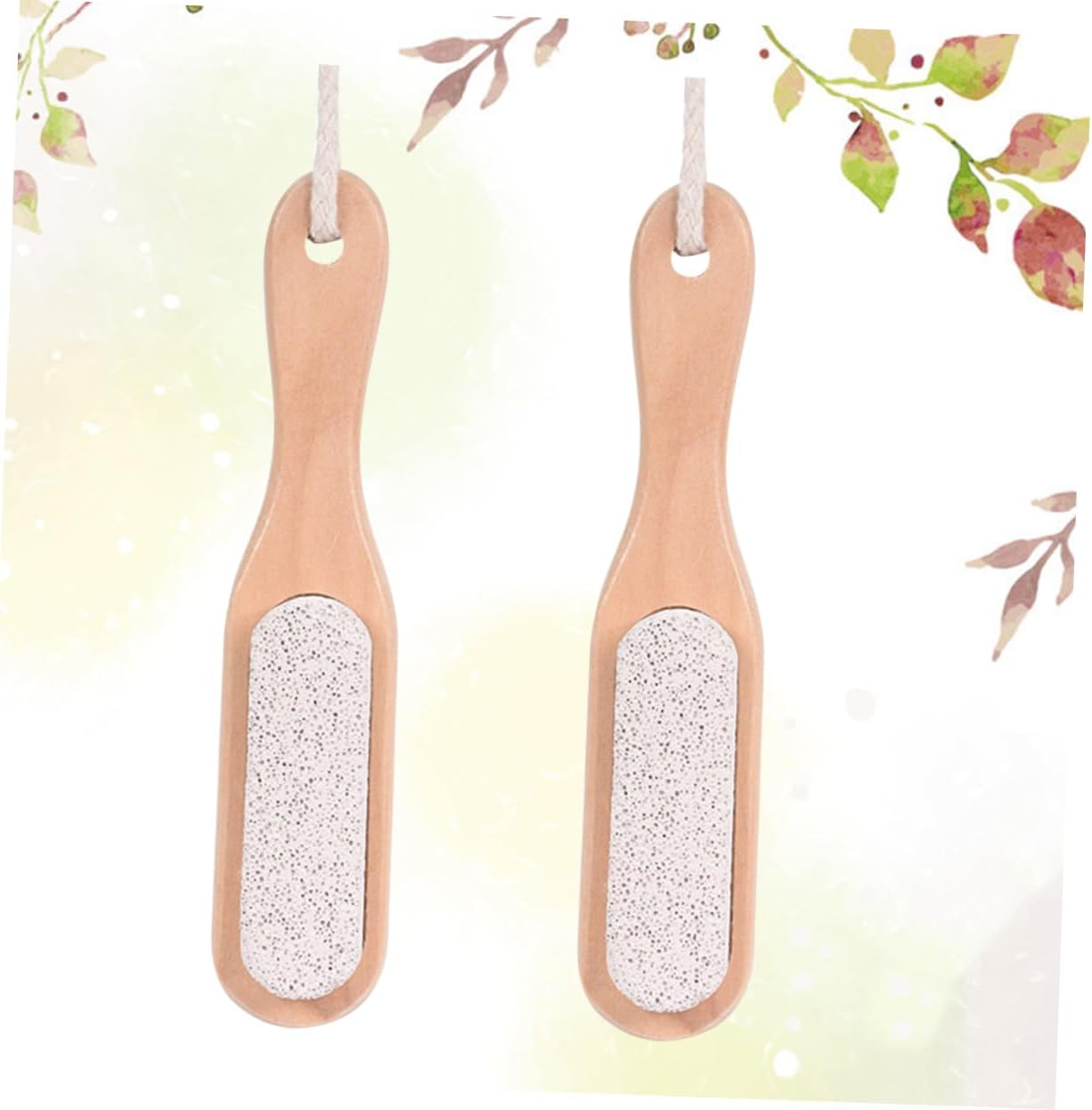 AUTSUPPL 2Pcs Nail Buffer Block Pumice Stone Cleaning Brush Body Exfoliator for Callus Removal image number 5