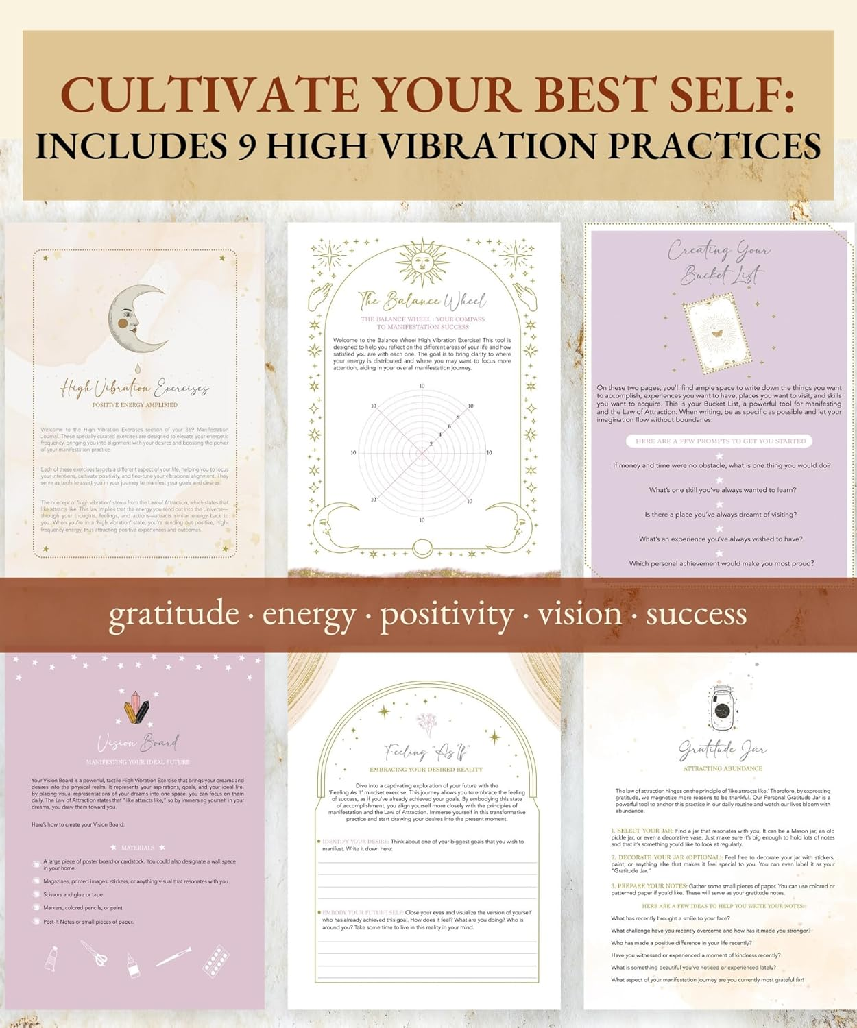 Project 369 the Key to the Universe: a Comprehensive Law of Attraction Planner to Unlock Your Limitless Potential - Law of Attraction Journal Presented in Luxurious Gift-Ready Packaging - Mystic Muse In Manifestation Maroon image number 5