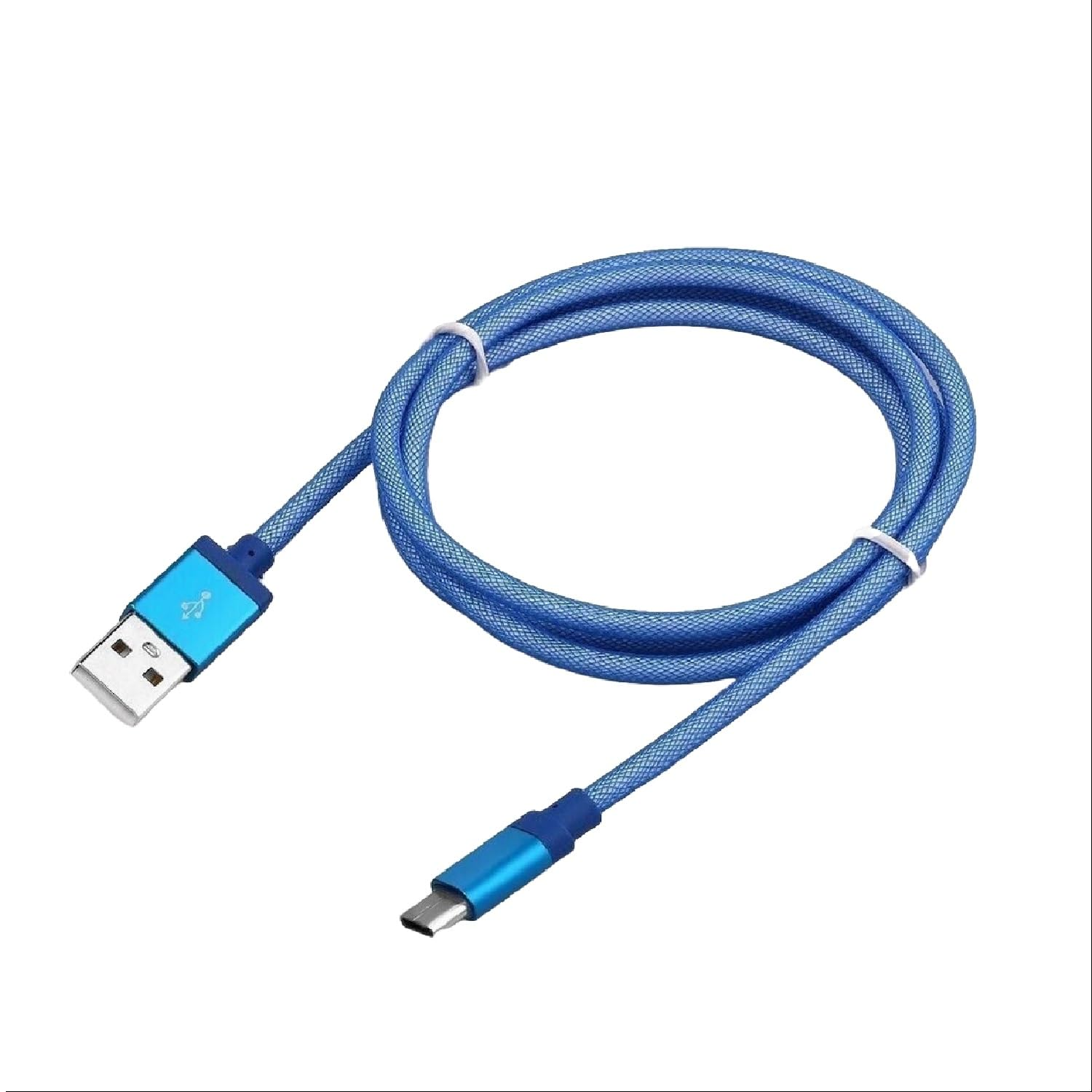 EZONEDEAL High Speed USB to Micro USB Cable 6FT Android Charger Cord - Cell Phone Charger Cord Nylon Braided USB Charging Cable Compatible with All Micro USB Charger Cable Phone (2M White)