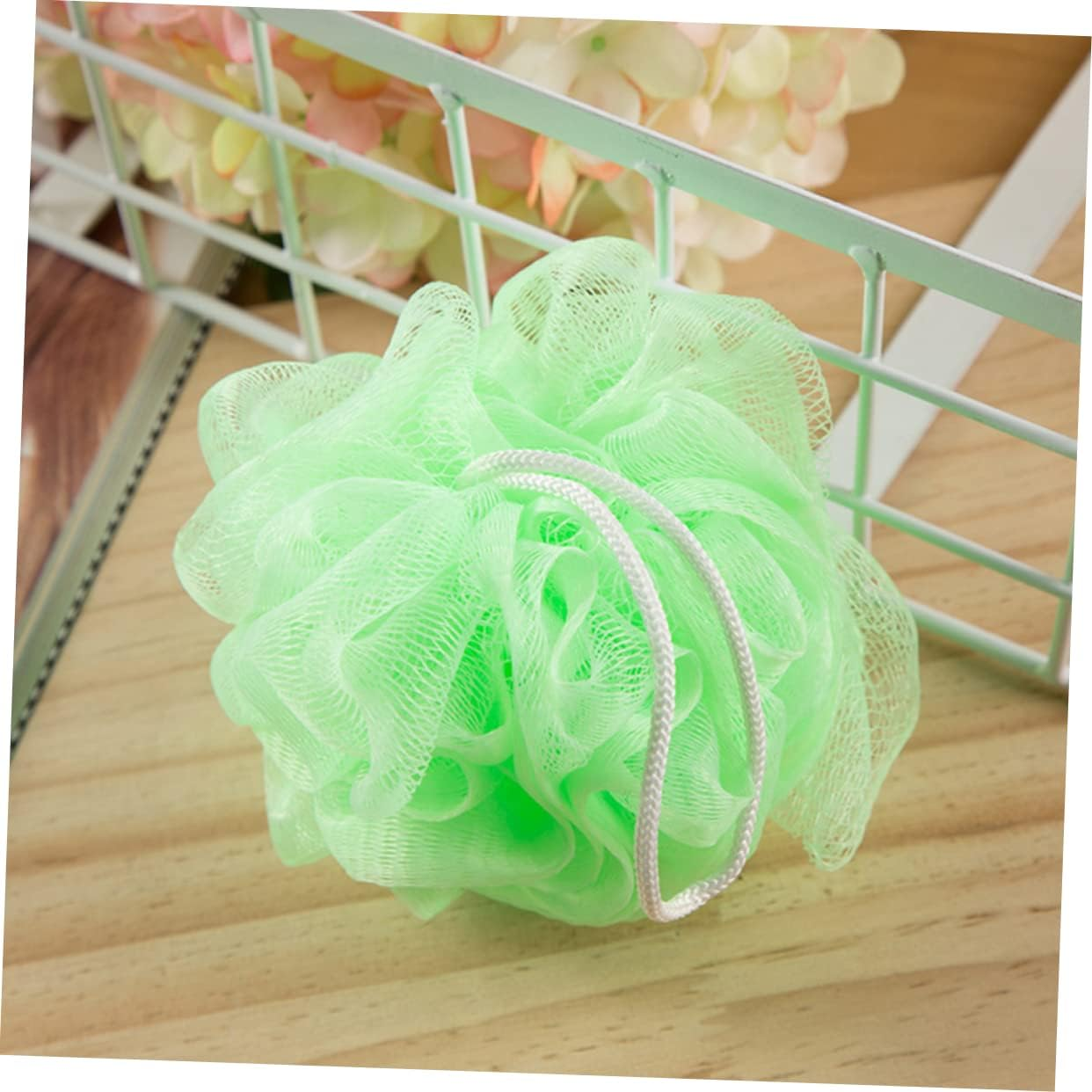 Outanaya 16Pcs Solid Mesh Body Scrubber for Gentle Exfoliation Cleansing Mixed Bath Sponge for Men Women image number 3