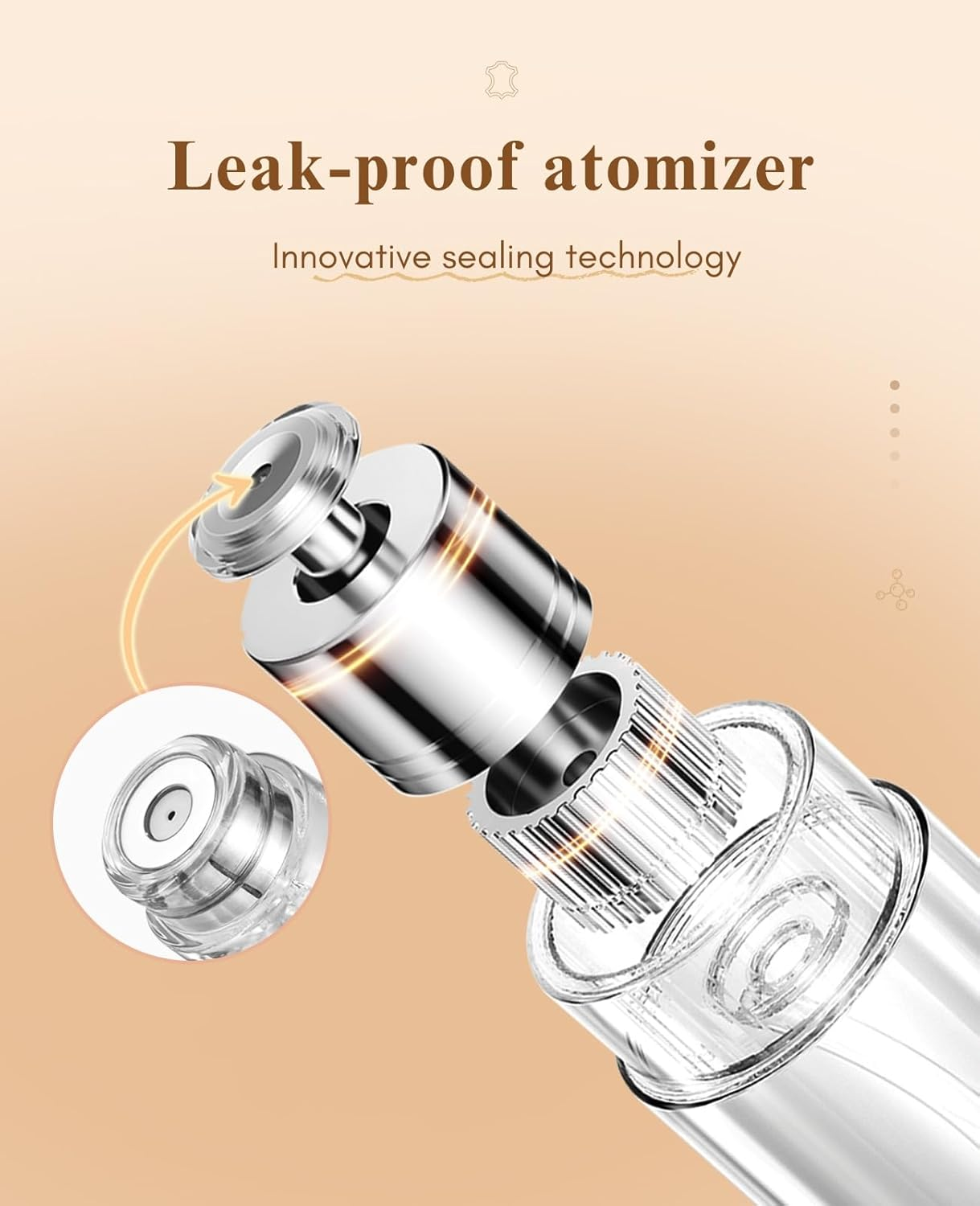 Perfume Atomizer Refillable,Empty Portable Cologne Dispenser,Mini Aftershave Sprayer for Men and Women 5ML (Pink) - Custom Made, X-Flash image number 4