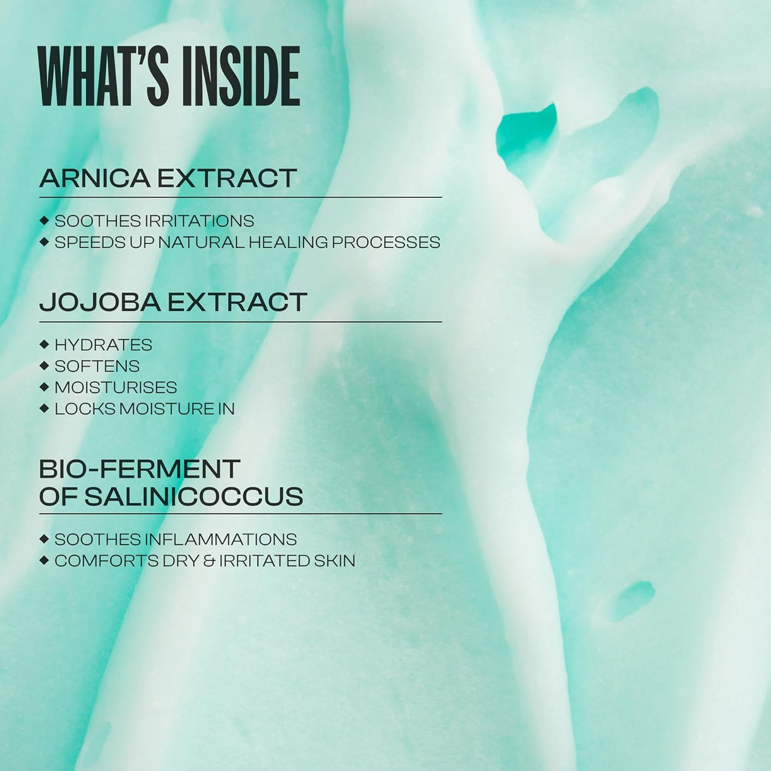 Men Rock after Shave Sorbet, Mens Aftershave Balm, Light Sorbet-Like Fast-Absorbing, Hydrating anti Redness Balm Relieves Sensitivity after Shaving, Fresh Scent 100Ml image number 1