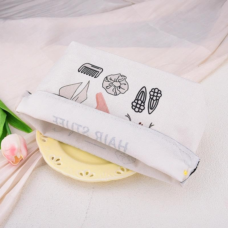Hair Stuff Bags for Women Girls Travel Cosmetic Makeup Bag Pouches Hair Tools Organizer Cases Portable Skincare Toiletry Pouch Birthday Gifts for Hairdresser Holiday Christmas Presents for Hairstylist