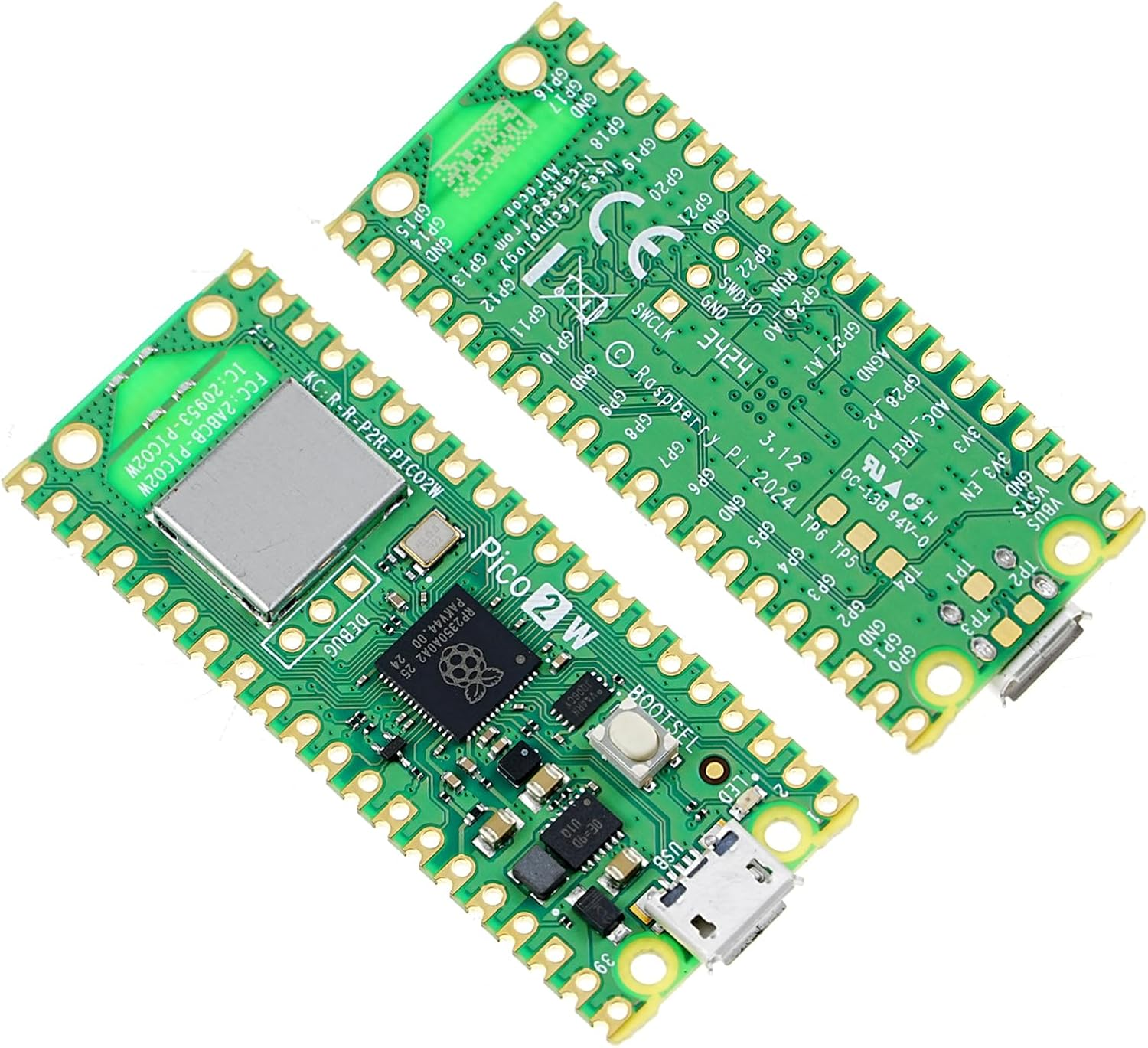 DIGISHUO DIGISHUO Raspberry Pi Pico and Pico 2W Microcontroller Board with Flexible Digital Interfaces, Based on RP2040 Chip, Dual-Core ARM Cortex M0+ Processor Running up to (Raspberry Pi Pico 2W) - Raspberry Pi Pico image number 7