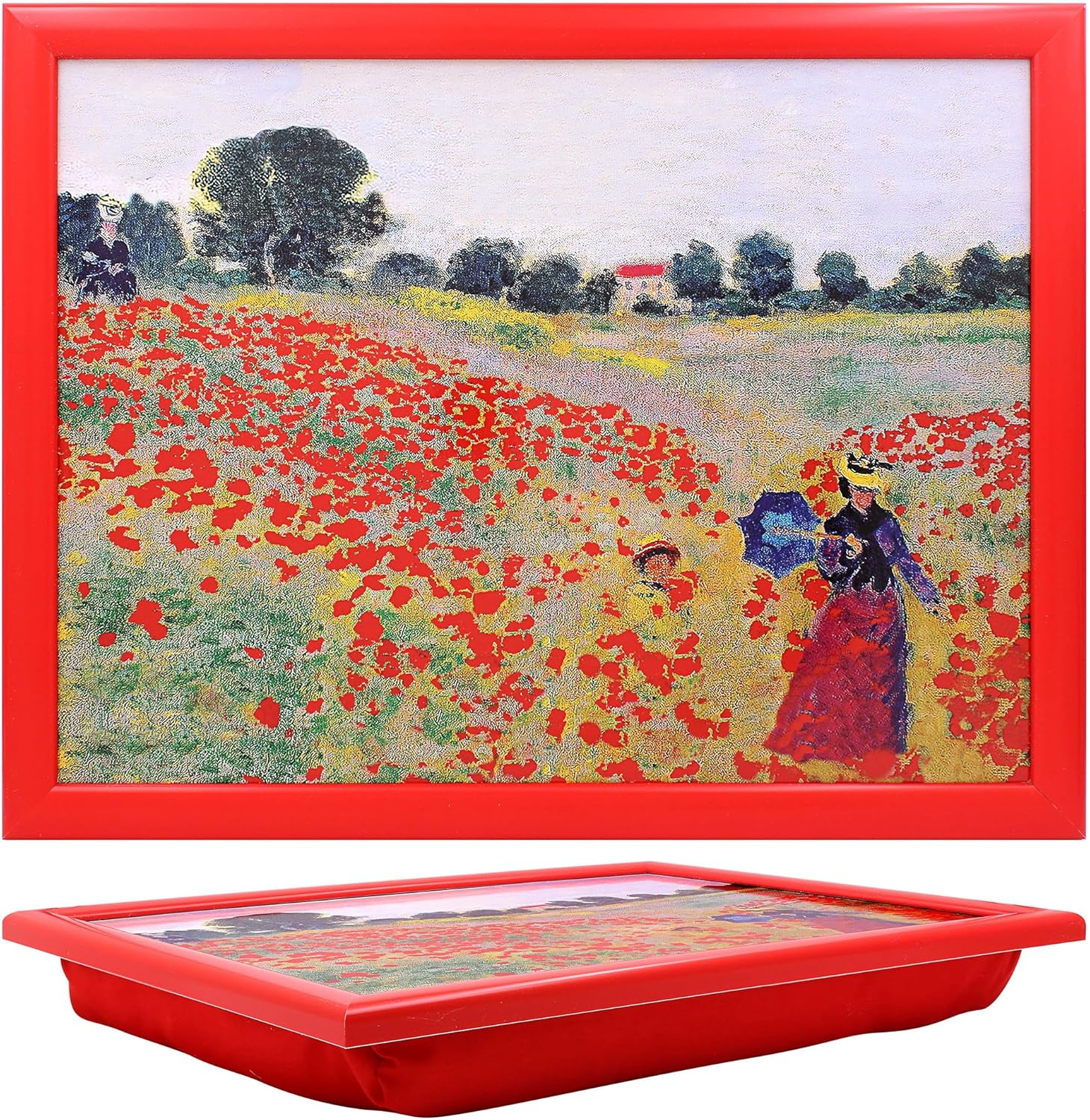Claude Monet 'The Poppy Field near Argenteuil' Laptray for Laptops, Crafting, Sewing and Home Decor image number 6