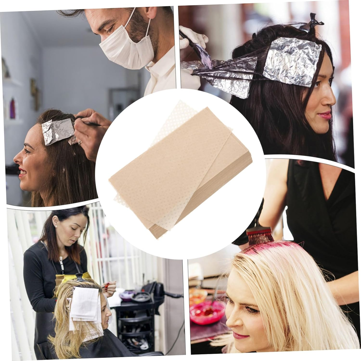 Healvian 500Pcs Perm Paper Endpapers Hair Curling Paper Hair Styling Tool Perm Solution for Hair Jumbo End Paper End Wrap Paper Hair Hairdressing Paper Perming Tool Affirm Issue Paper image number 5