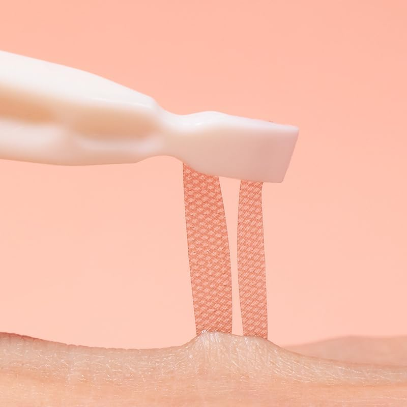 Invisible Eyelid Lifting Tape Stickers, 120Pcs Set, Natural-Look Eye Lift Strips with Application Tool, Waterproof & Hypoallergenic for Enhanced Eye Shape & Size, Clear Adhesive image number 5