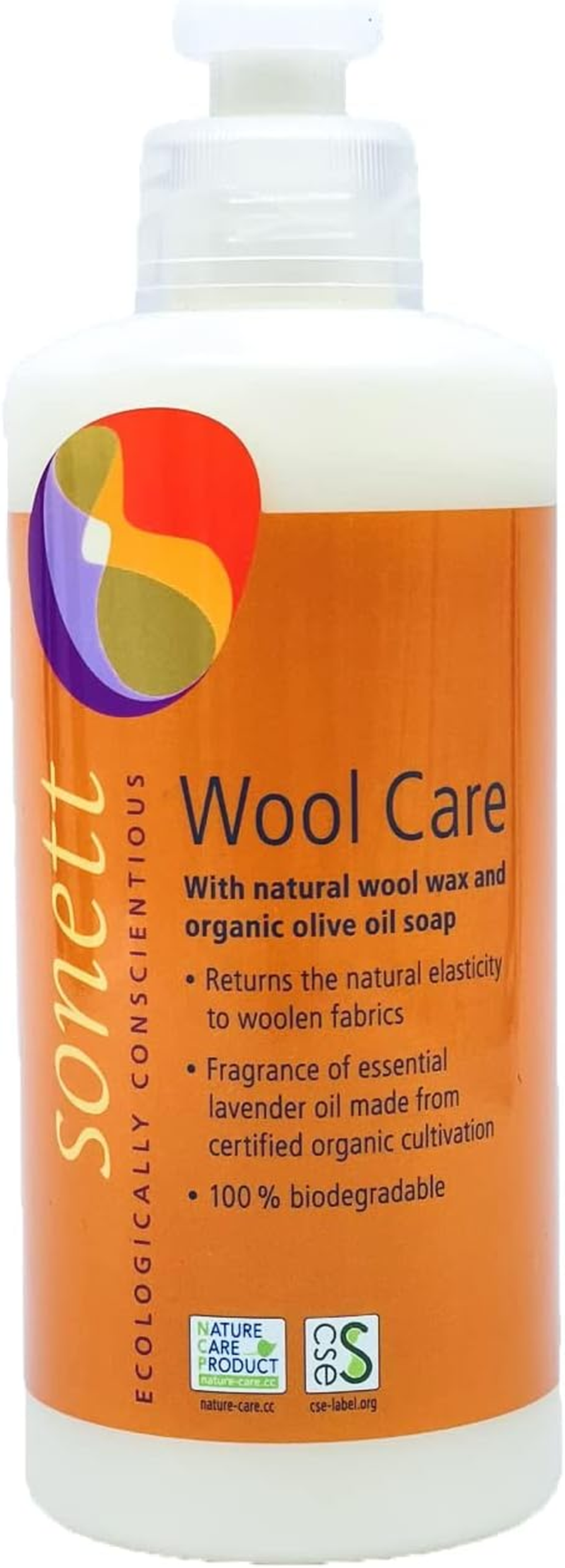 Sonett Wool Care, 300Ml, Wool Detergent, White, Solid, Pull on Closure