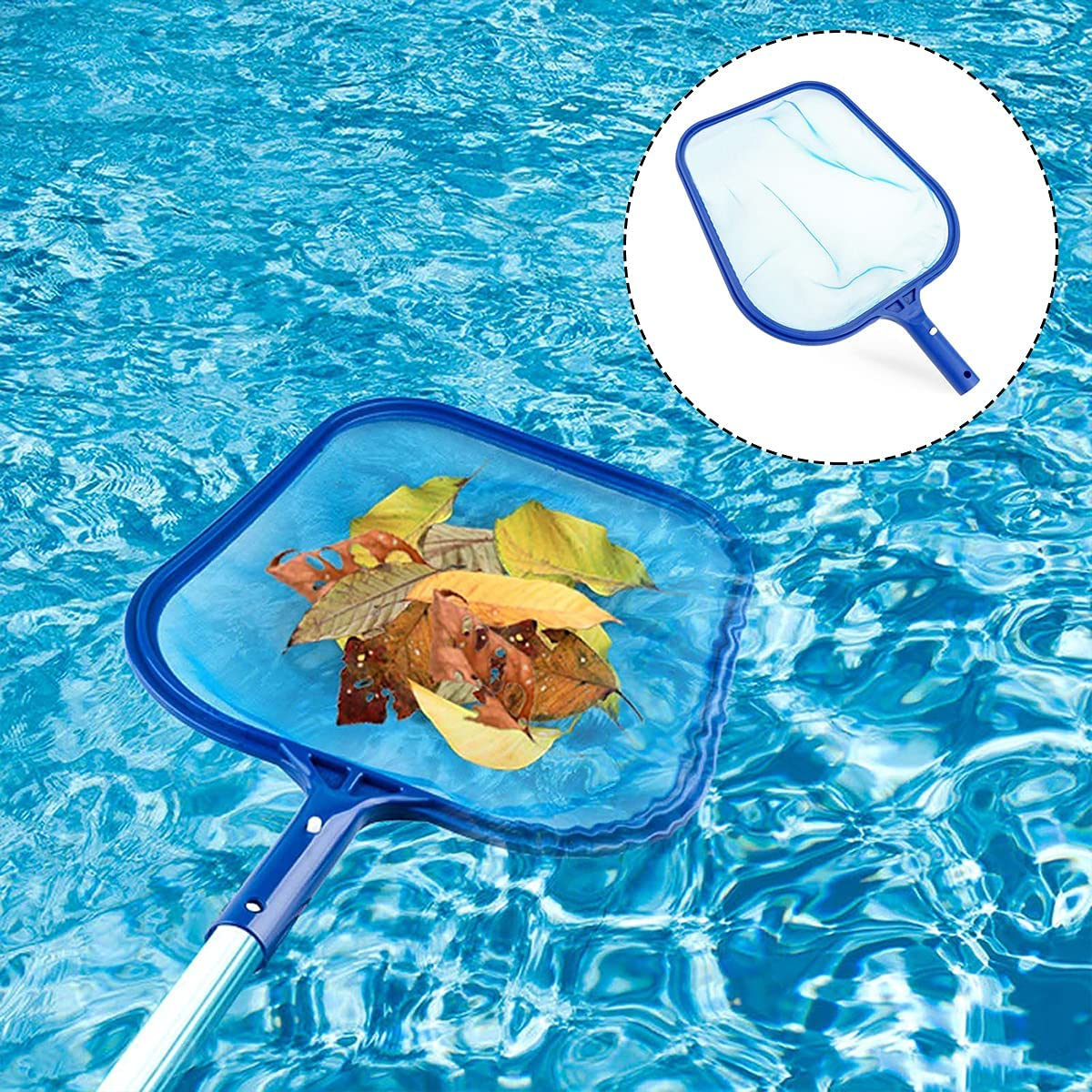 Pool Skimmer Net, Professional Rapid Salvage Debris for Clean Swimming Pools, Ponds, Hot Spring Pools (17 Inch) image number 4