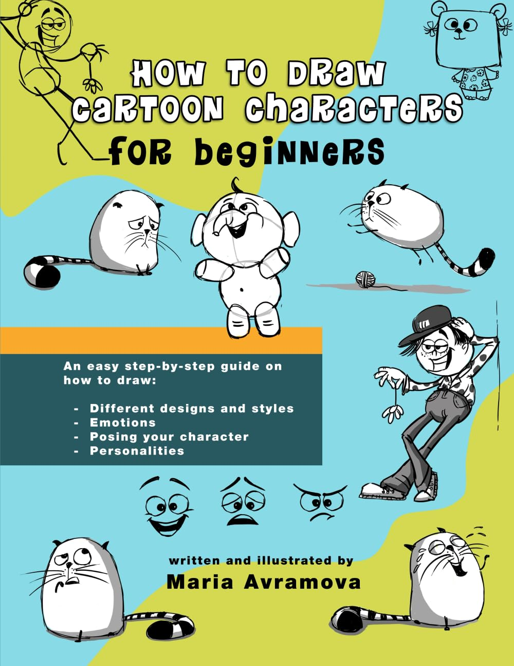 How to Draw Cartoon Characters: a Drawing Book with Simple Examples for Beginners and Aspiring Artists image number 1