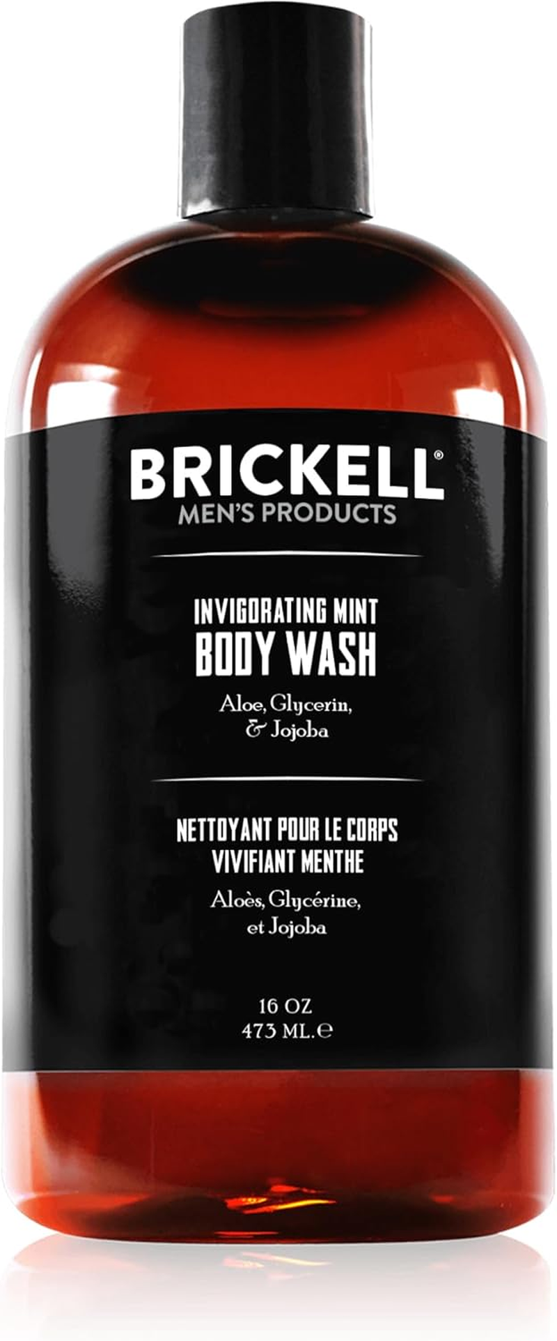 Brickell Men'S Invigorating Mint Body Wash for Men, Natural and Organic Deep Cleaning Shower Gel with Aloe, Glycerin, and Jojoba, Sulfate Free image number 1