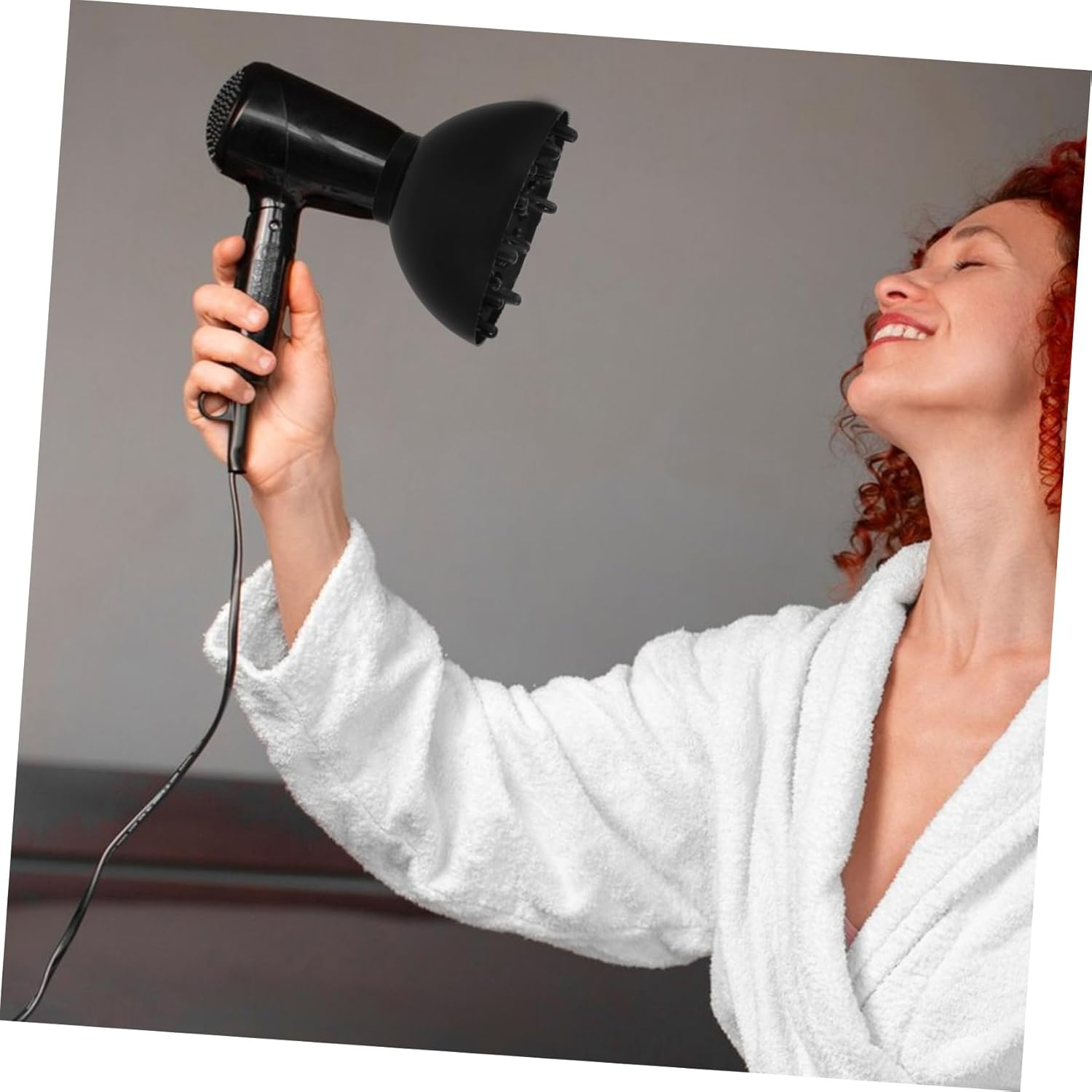 Minkissy Hair Dryer Diffuser Attachment 2Pcs Universal Hair Diffuser Compatible 4-4.8Cm Nozzle Travel Friendly Easy to Use image number 2