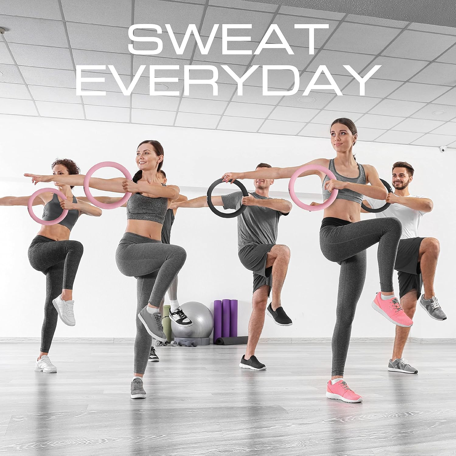 Yes4All Power Ring 10Lbs, Weight Ring, Weighted Circle, Kettlebell for Yoga Exercise, Aerobics, Home Fitness, Core Training image number 3