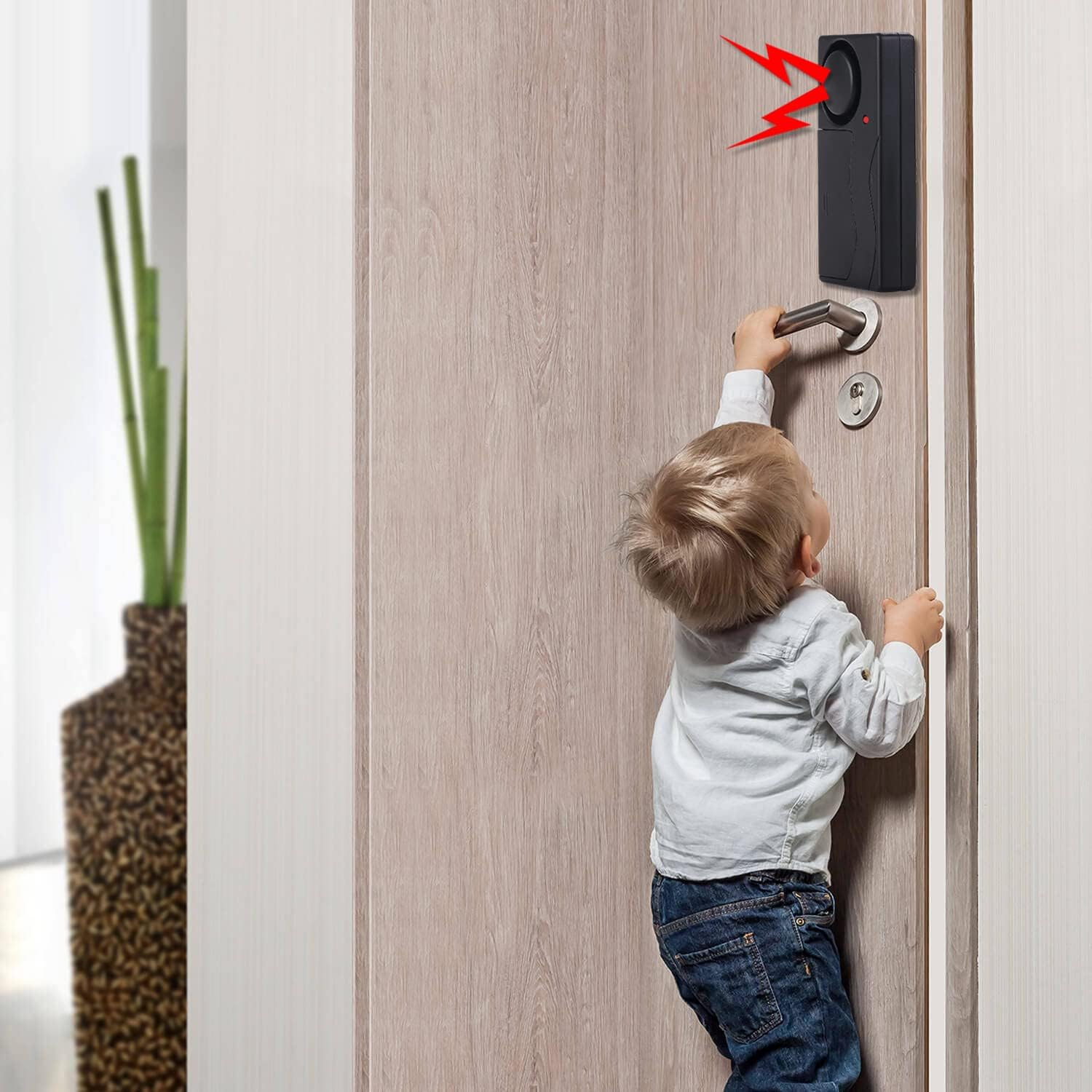 Lancoon 2 Packs Anti-Theft Vibration Alarm, 110Db Loud Sensitivity Adjustable Motion Sensor Burglar Safety System for Door Window Bike Motorcycle Motorhome image number 3