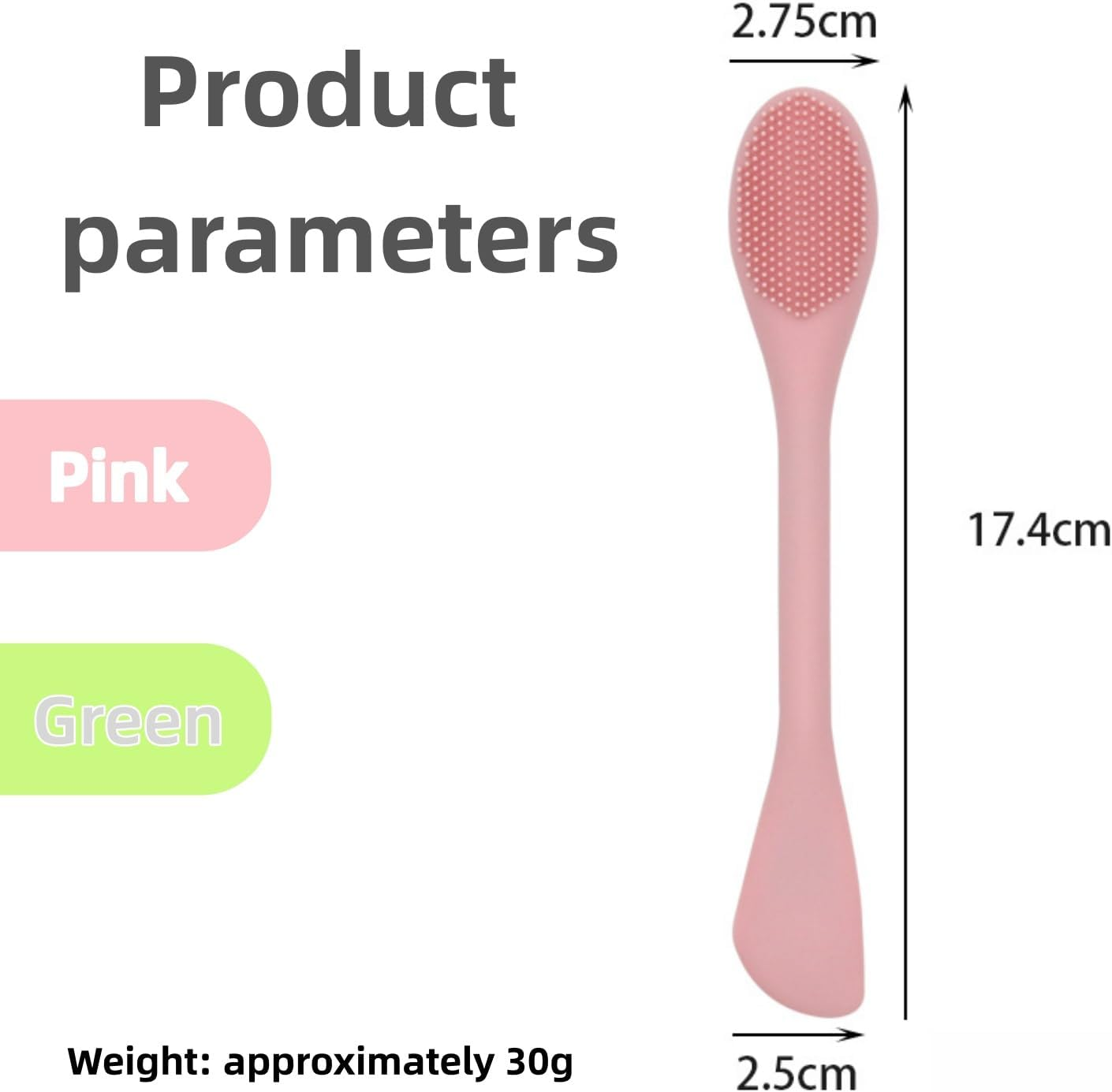 WEBXMZDQ 2Pcs Pore Scrubber,2 in 1 Handheld Silicone Pore Cleaning Brush,Silicone Face Scrubber Brush for Clay Mud Charcoal Face Mask ,Pore Brush for Face,Lip Scrub Brush Lip Exfoliator Brush(Pink+Green)