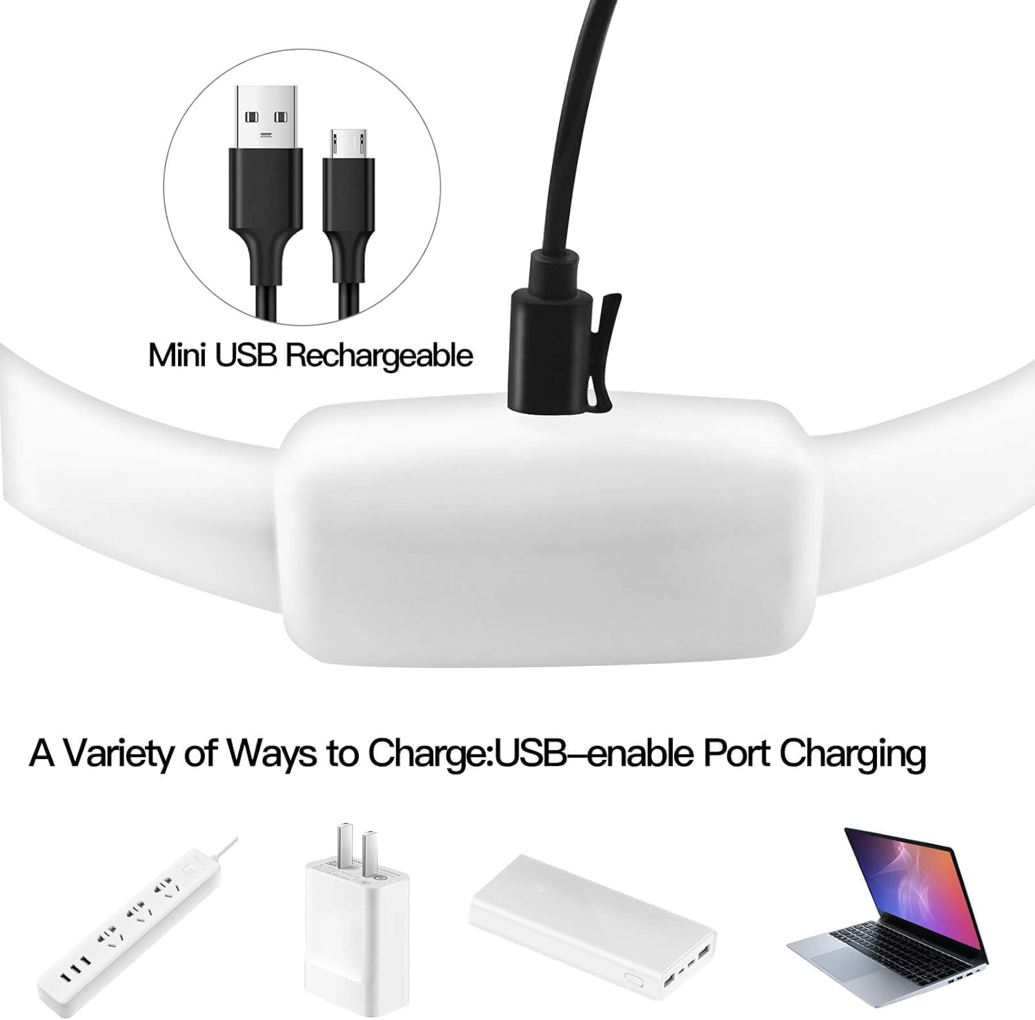 LED Dog Collar - Color Changeable Light up Dog Collars USB Rechargeable,11 Light Effects Glow in the Dark Collar Weatherproof Fits for Small Medium Large Dog,Keep Your Pets Seen Safety High Visibility