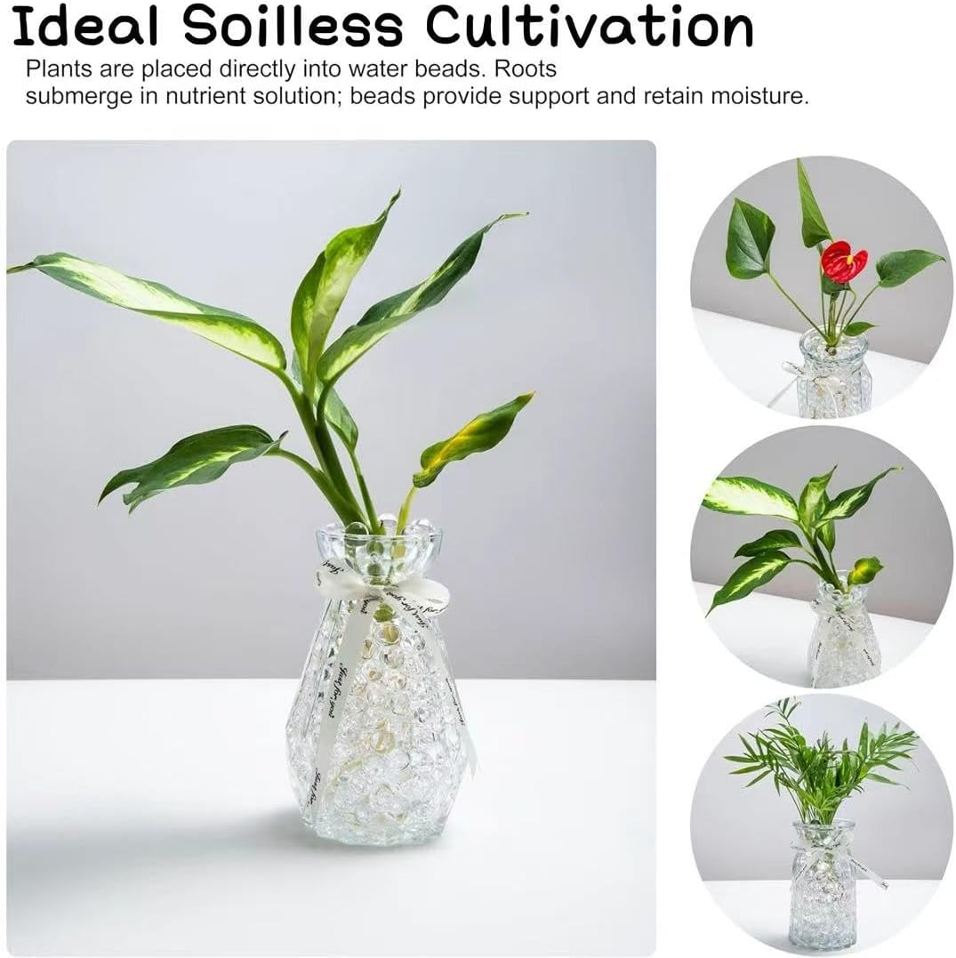 40000 PCS Water Beads, Water Gel Beads for Vases, Wedding Decorations, Waterbeads, Crystal Beads,Water Kit for Vase Filler, Plant, Wedding and Home Decoration (Transparent Color) image number 5