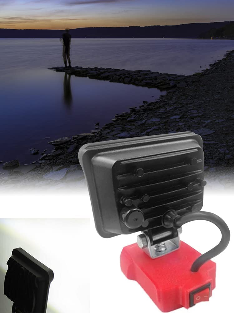 3 Inch LED Work Light for Milwaukee M18 20V Lithium Batteries Super Bright 180 Degree Rotation Jobsite Light image number 5