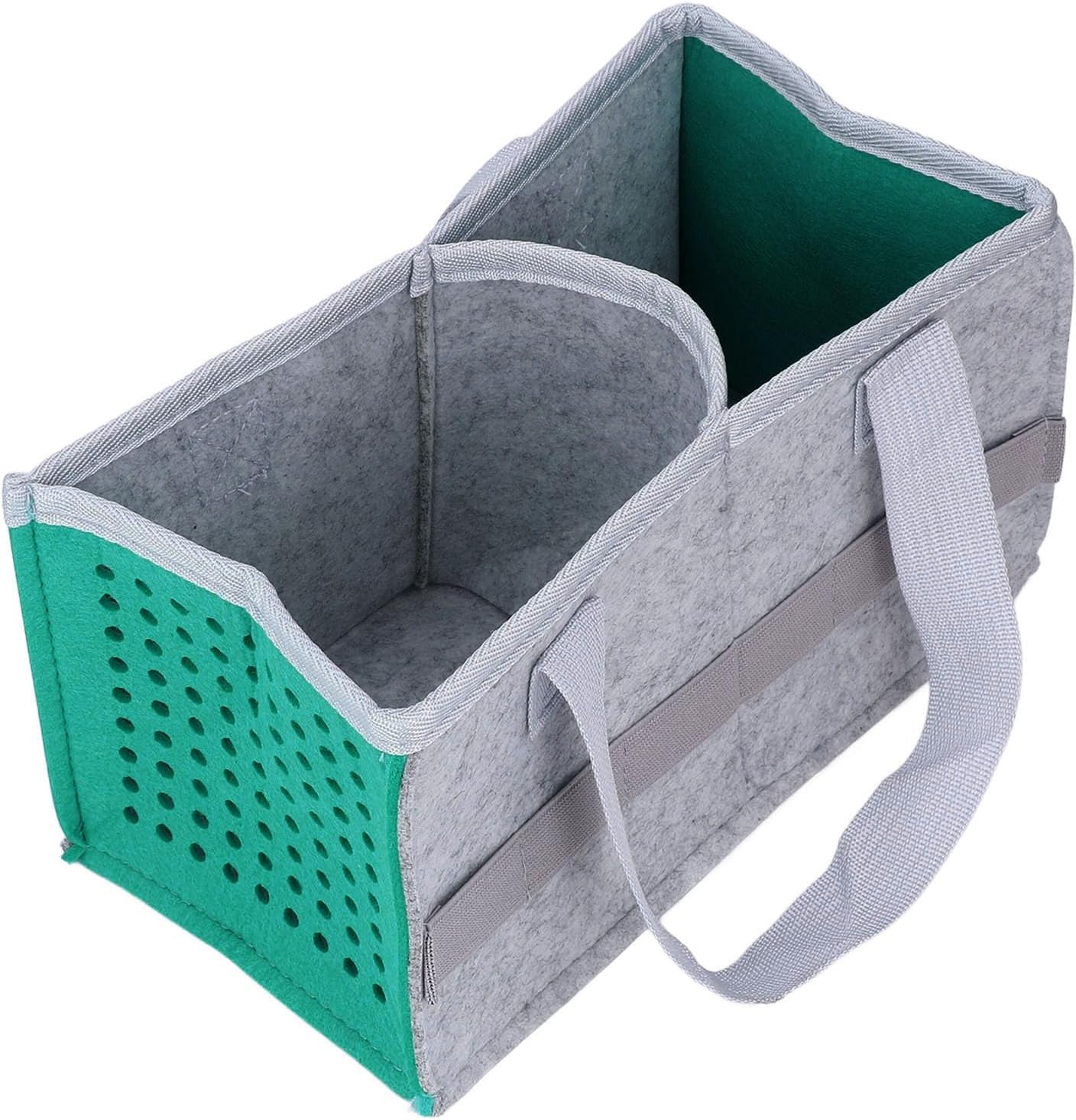 Jiawu Toniebox Felt Carrying Box/Cover with 6 Straps, Thick Felt Material to Prevent Scratches, Foldable and Portable, Suitable for Music Enthusiasts, 1 Carrying Box/Cover Included (Lake Blue) image number 1