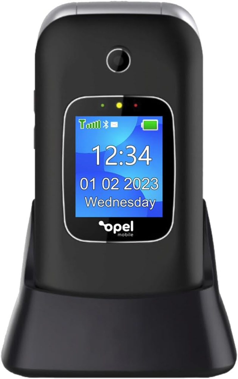 Opel Mobile Flip Phone 6 Mobile with Charging Cradle image number 1
