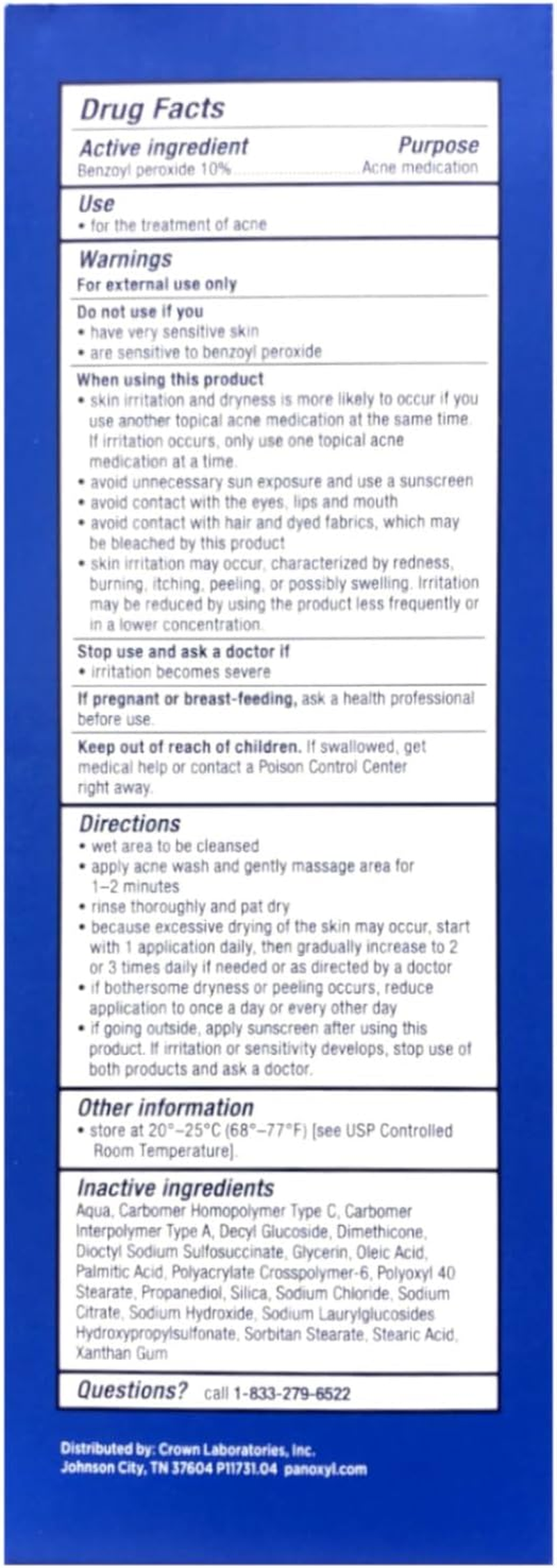 Panoxyl 10% Acne Foaming Wash 5.5 Ounce (Pack of 1) image number 3