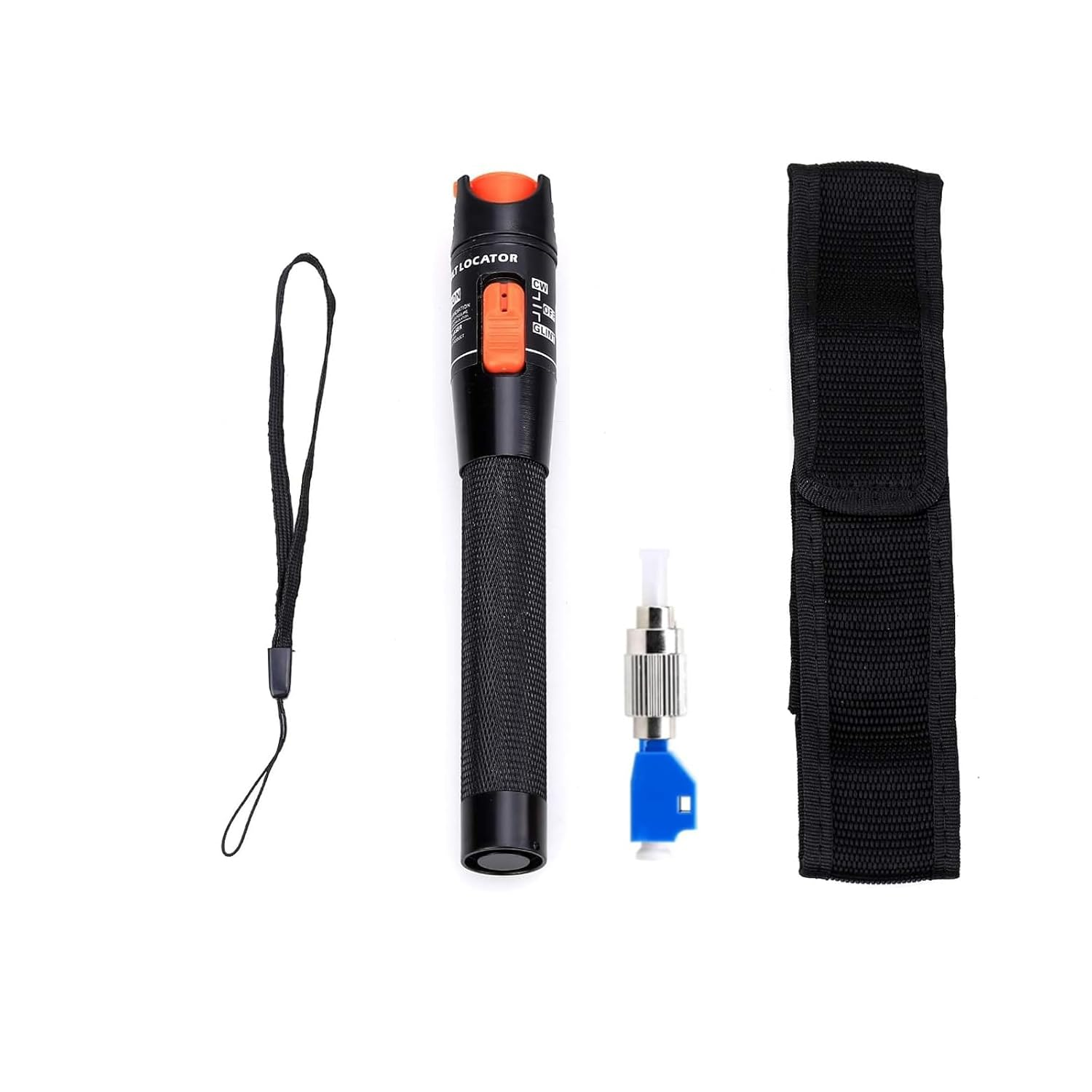 FRALINK Visual Fault Locator 10KM, VFL Fiber Optic Tester Kit Include Single Mode 9/125Um FC Male to LC Female Adapter, Fiber Light Pen for Network Cable Test image number 1