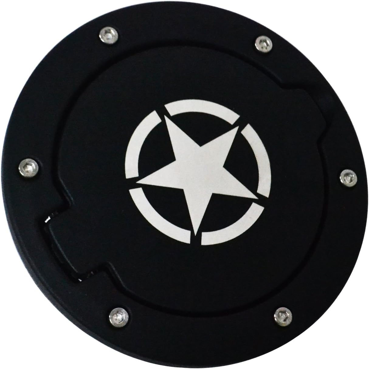 Opar Five Star Gas Cap Gas Tank Cover for 2007-2018 Jeep Wrangler JK & Unlimited image number 1
