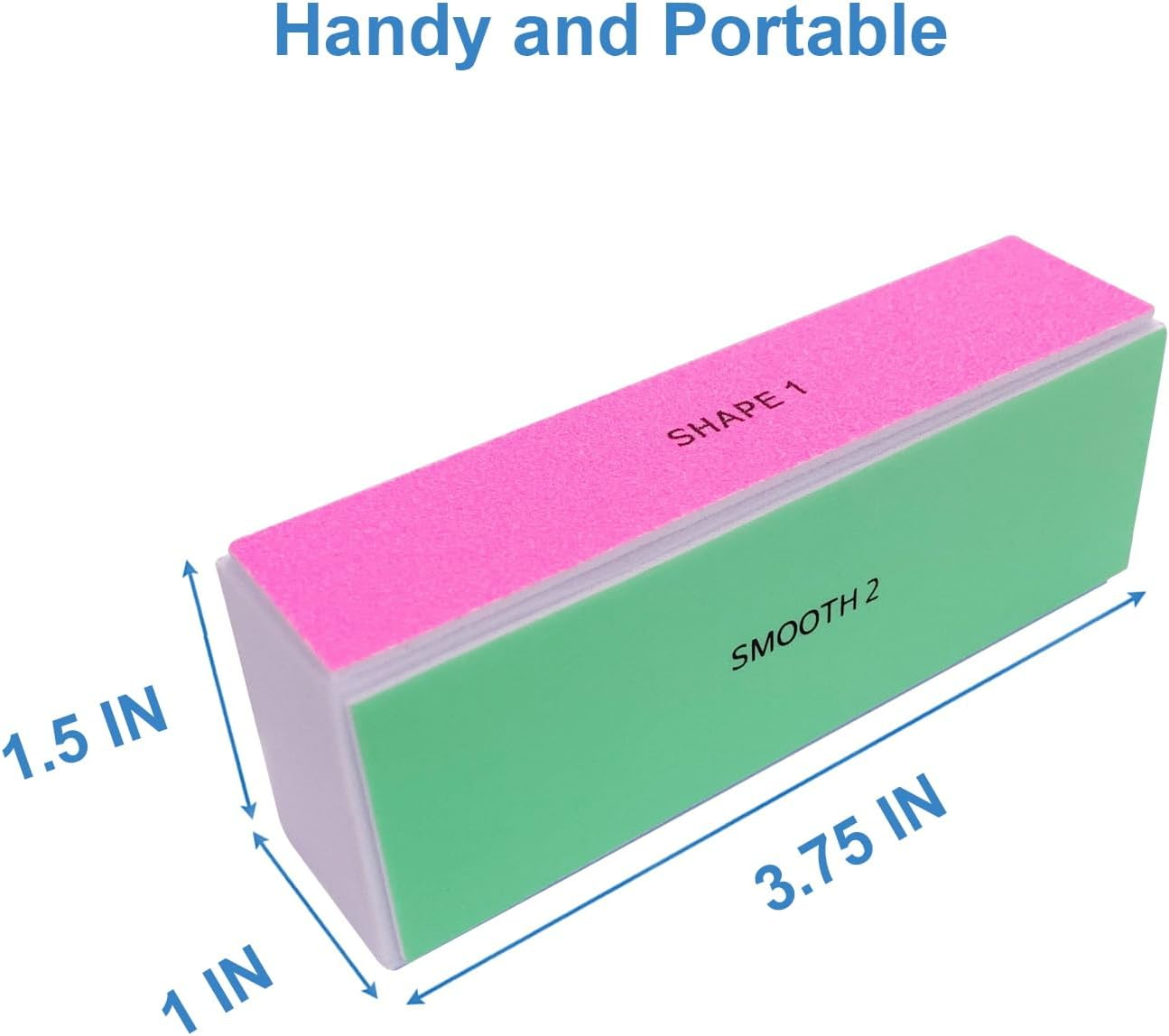 4 Way Nail Buffer Block (10 Pcs), Nail Shine Buffers Blocks Files for Natural and Acrylic Nails Smoother Buffing Block Polisher Fingernail File Buffer 120/240/600/3000 Grit for Buffing Shinning image number 6