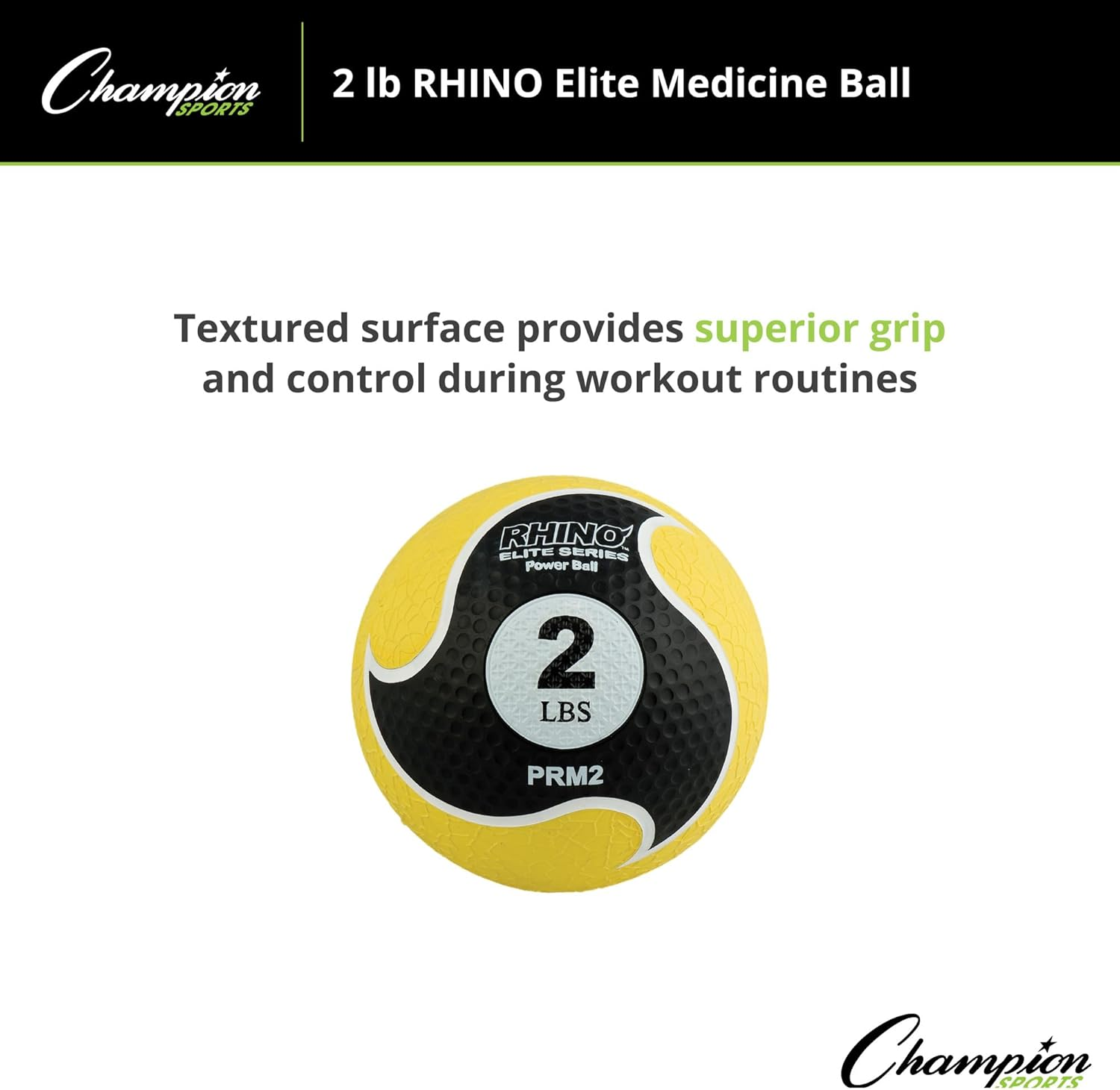Champion Sports Rhino Elite Medicine Ball - in Multiple Weights - Blue image number 3