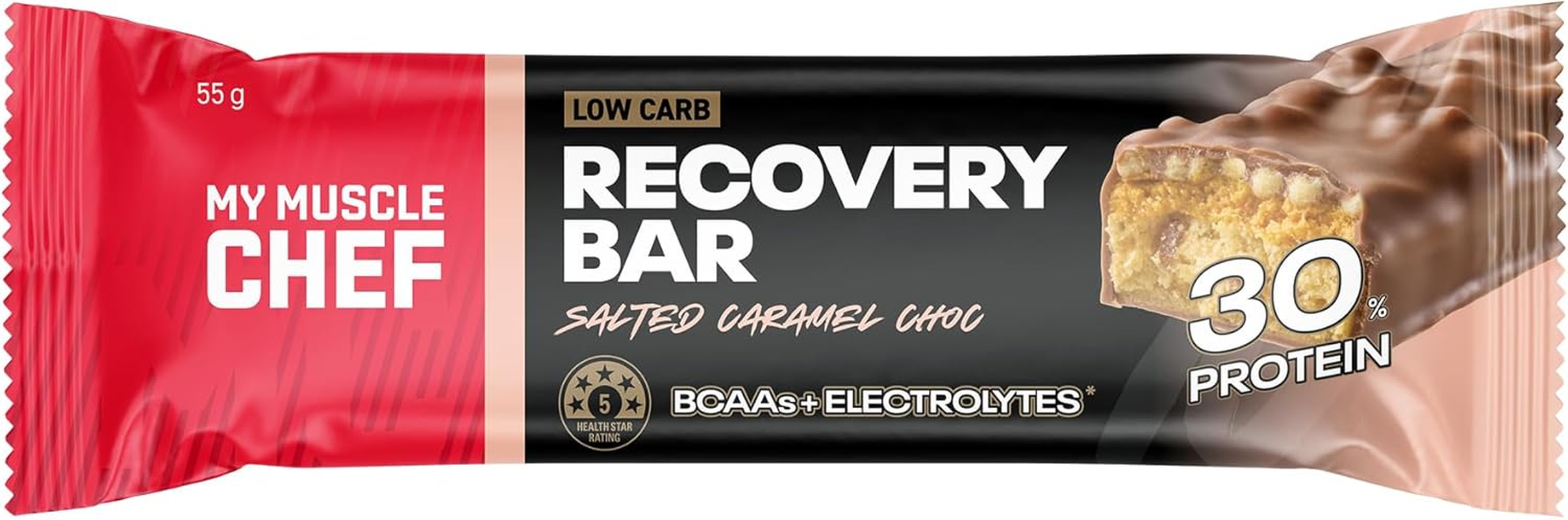 Recovery Bar Pack Salted Caramel Pack of 12 X 55G
