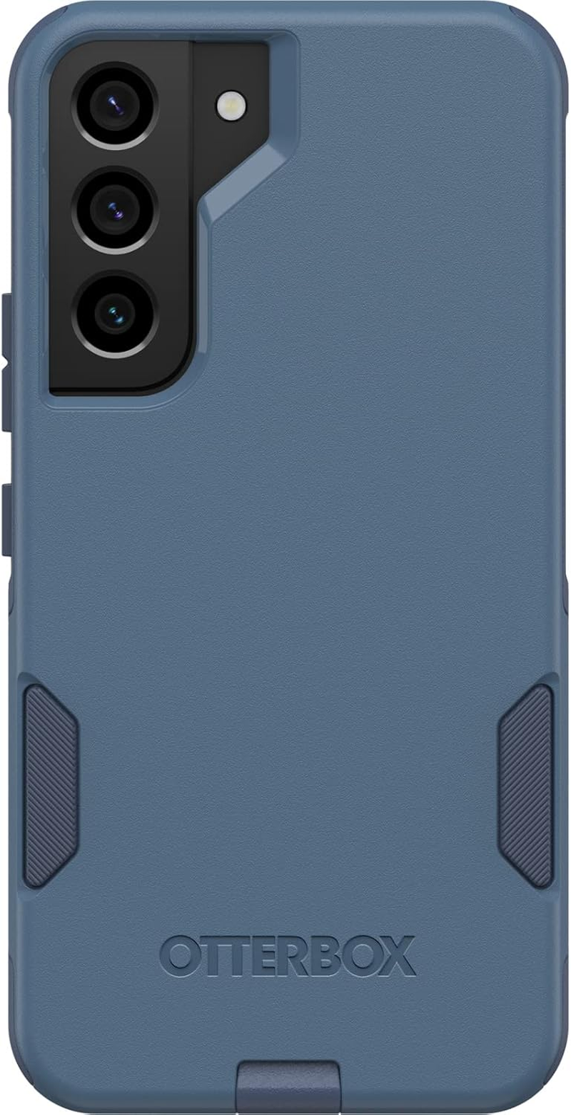 Otterbox Galaxy S22 Commuter Series Case - Rock Skip Way, Slim & Tough, Pocket-Friendly, with Port Protection Blue - Blue image number 4