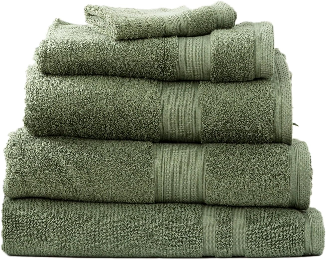 14Pc Renee Taylor Stella Bath Towel/Mat Set Soft Bamboo Cotton 650 GSM Pewter