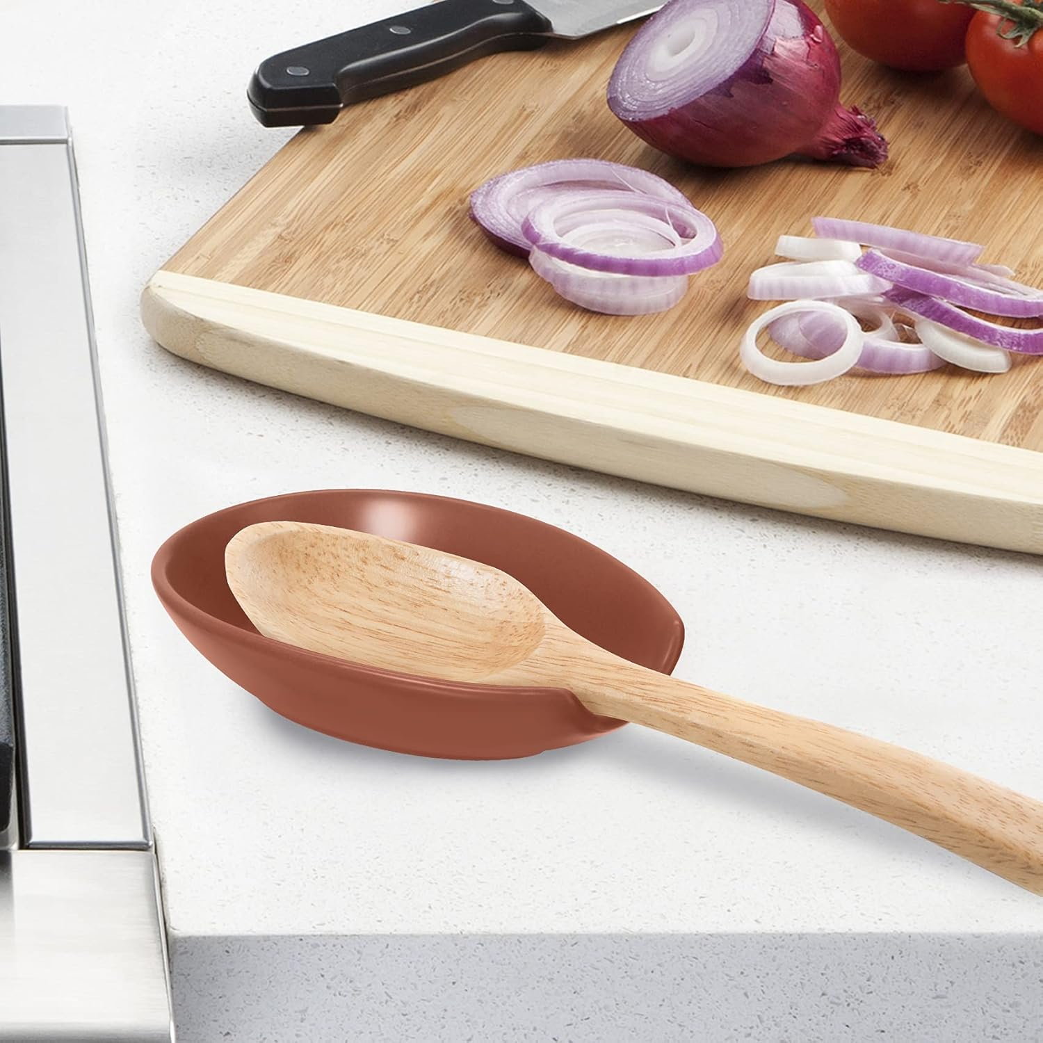 Spooner Ceramic Spoon Rest (5.25" X 3.5") image number 5