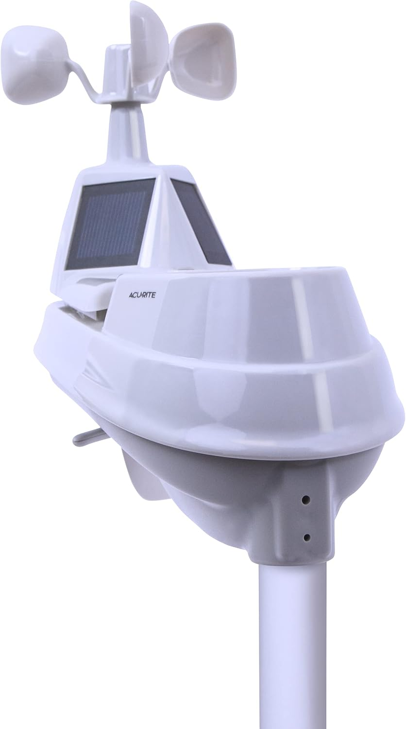 Acurite 06014 PRO+ 5-In-1 Weather Sensor with Rain Gauge, Wind Speed, Wind Direction, Temperature and Humidity White image number 1
