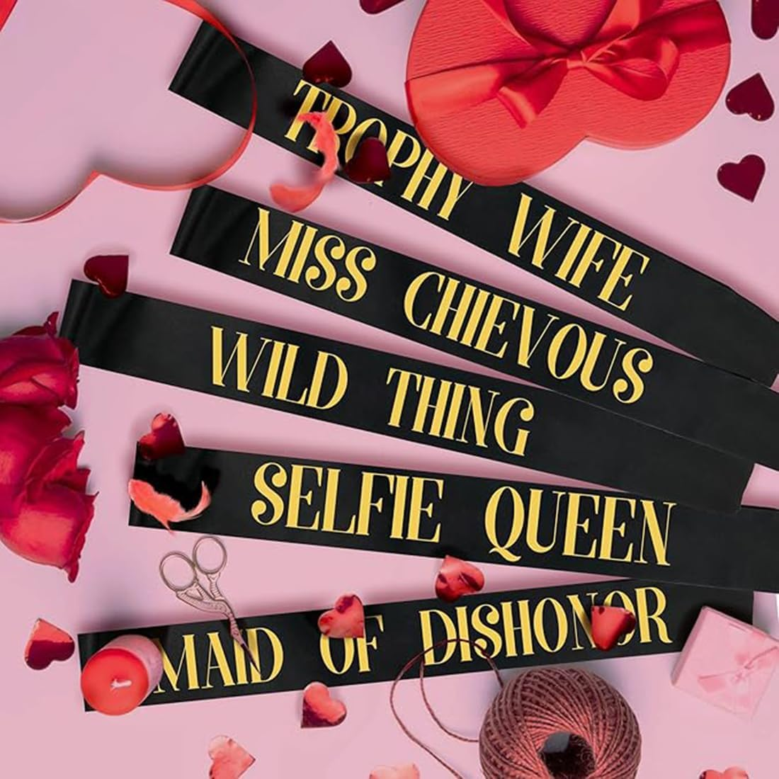 Bachelorette Party Sashes, 18 Pack Bride Tribe Funny Bridesmaid Sash Set, Bride to Be Sash Team Bride Sash for Bachelorette Hen Party and Bridal Shower Engagement Wedding Party image number 5