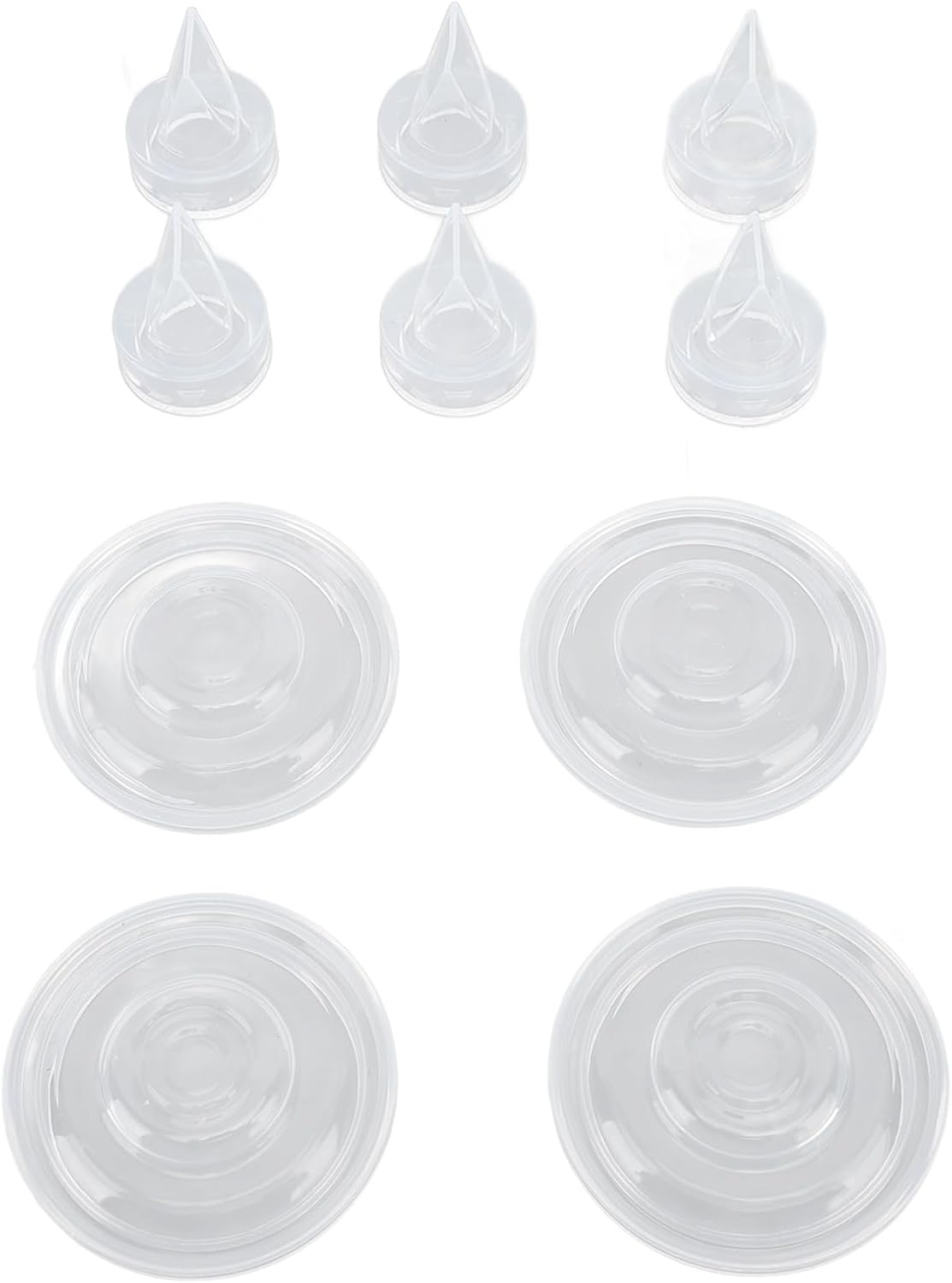 Duckbill Valves & Silicone Diaphragm for S9 S12 S9Pro S12Pro Wearable Breastpump, 6 Pack Silicone Duckbill Valve and 4 Pack Silicone Diaphragm, Replacement Parts image number 1