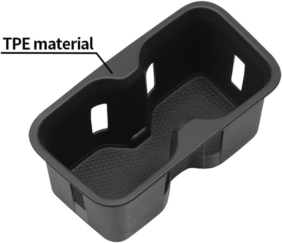 Center Console Cup Holder Plug-In for BYD Shark 6 Pickup Truck, with anti Shake and Detachable Functions, Washable Rubber Pad Black image number 2