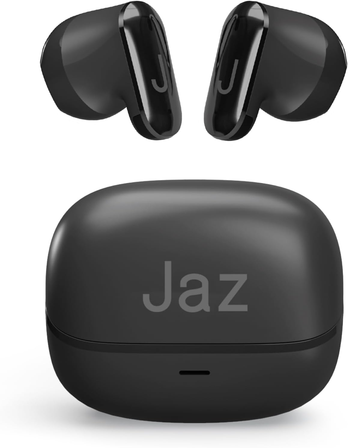 JAZ Orion Semi in Ear Headphones True Wireless Stereo Ultra Compact Charging Case Built-In Microphone Touch Control for Smartphone Tablet Laptop 20 Hours Light Blue