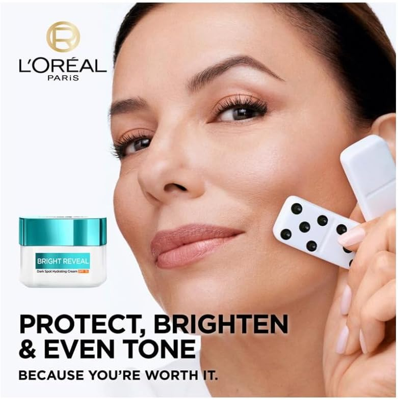 6X L'Oreal Paris Bright Reveal Dark Spot Hydrating Cream Moisturiser SPF15 50Ml image number 2