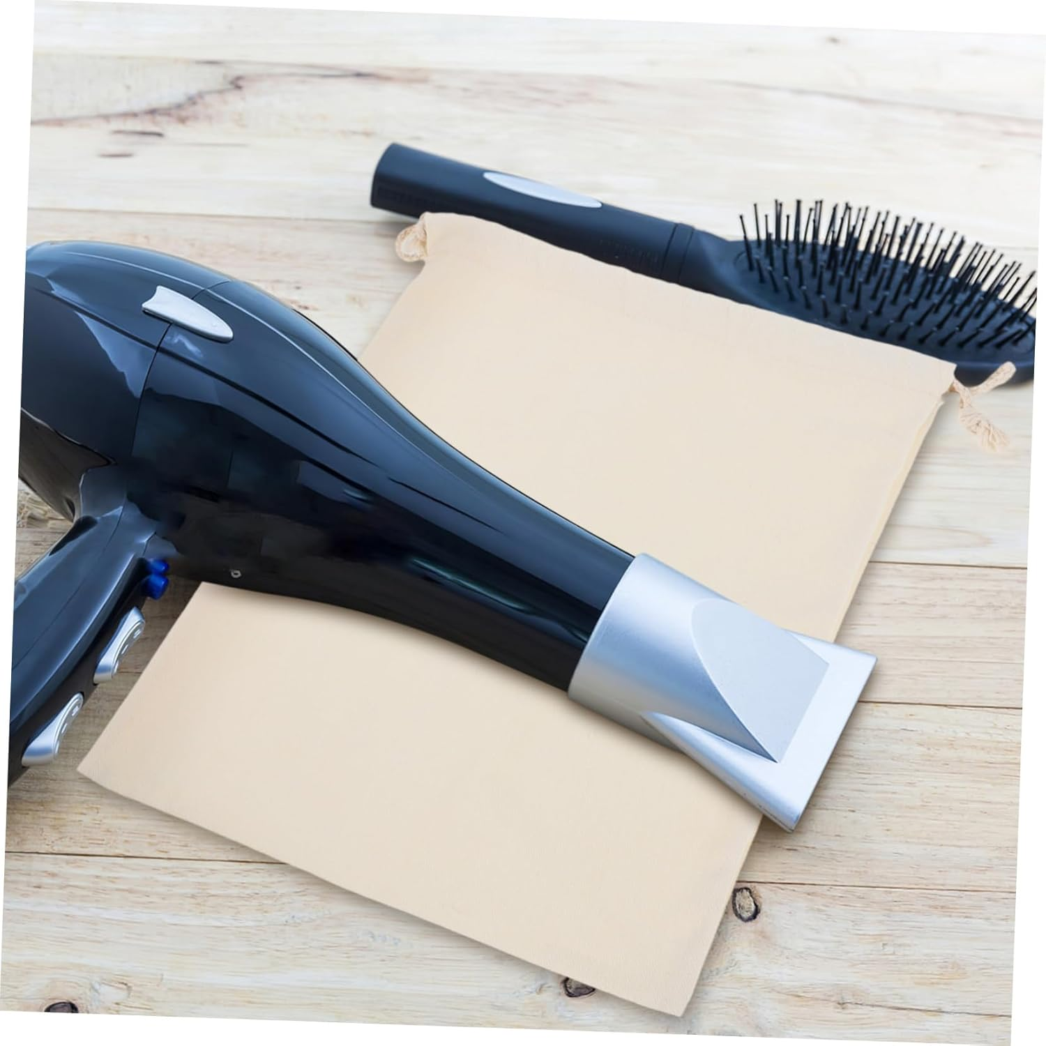 BESTYASH 2Pcs Hair Dryer Case Bag Portable Hair Dryer Storage Bag Drawstring for Travel Hotel Stylist Organizing image number 3