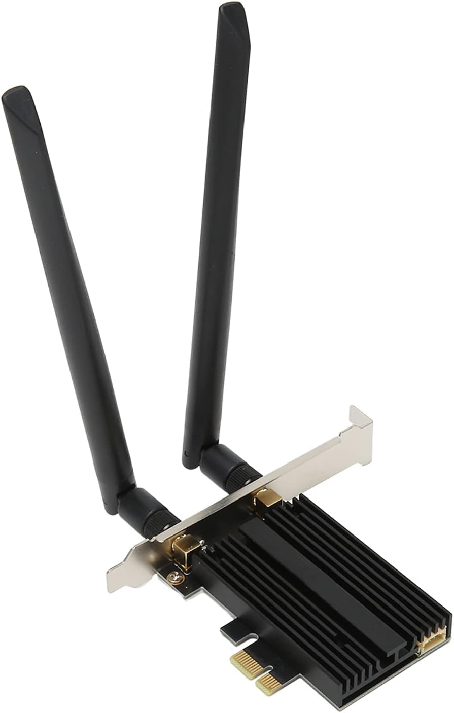 Wifi 6 Pcie Wifi Card for Desktop PC AX210 PRO, Tri Band Wireless Adapter with Bluetooth 5.2, WPA3, IEEE802.11AX Dual Band Wireless Internal Network Card image number 1