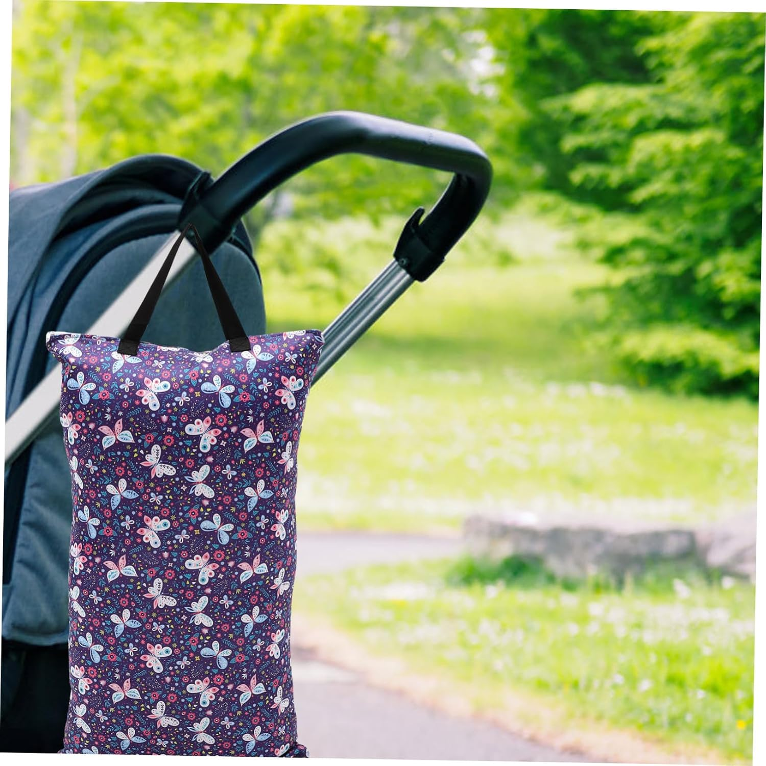 Diaper Bag Hanging Diaper Pouch for Travel Zipper for Newborn Essentials image number 5