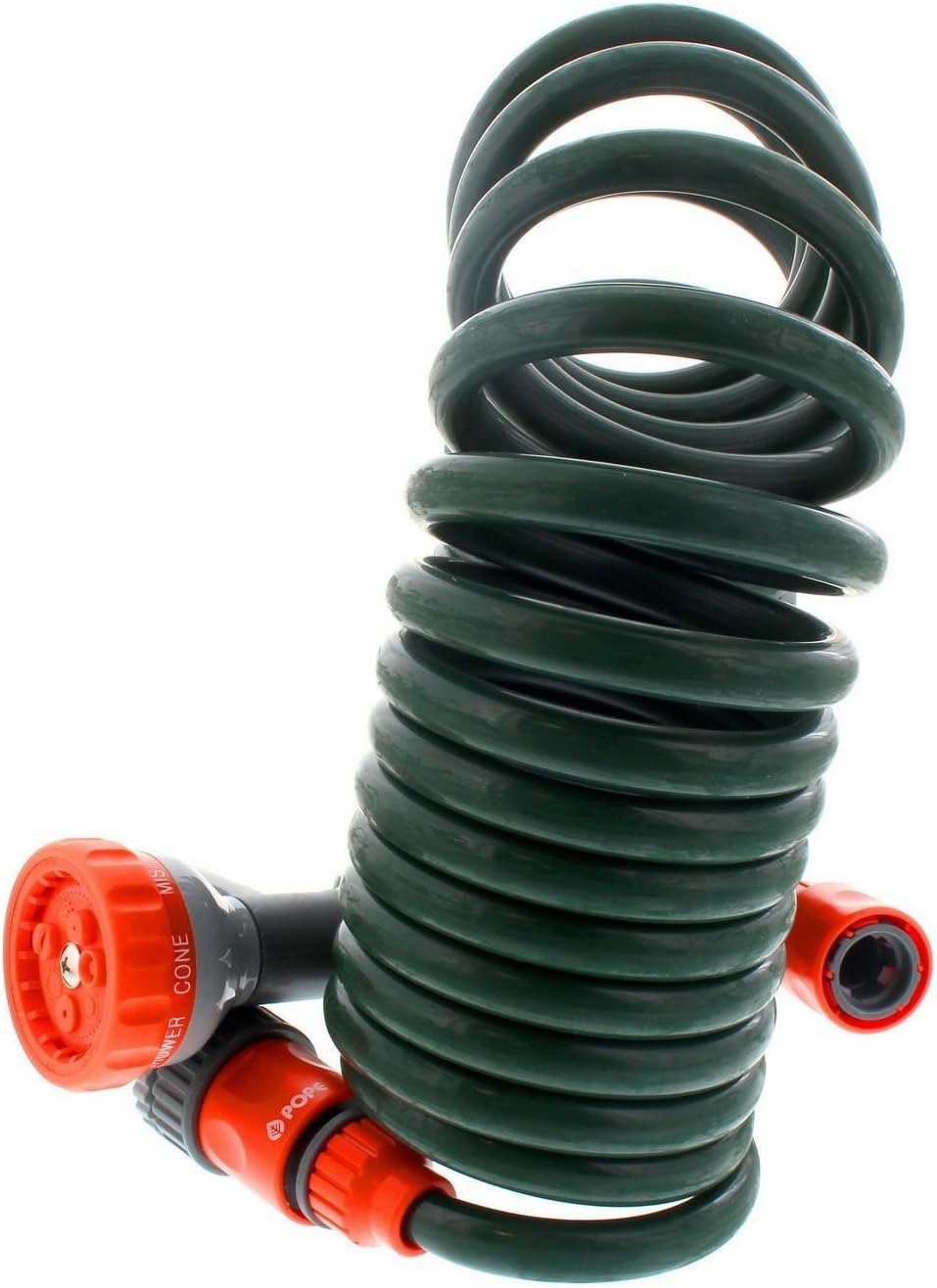 Garden Spiral Hose Coil 7.5M with Hand Spray 7 Pattern Nozzle Pope image number 2
