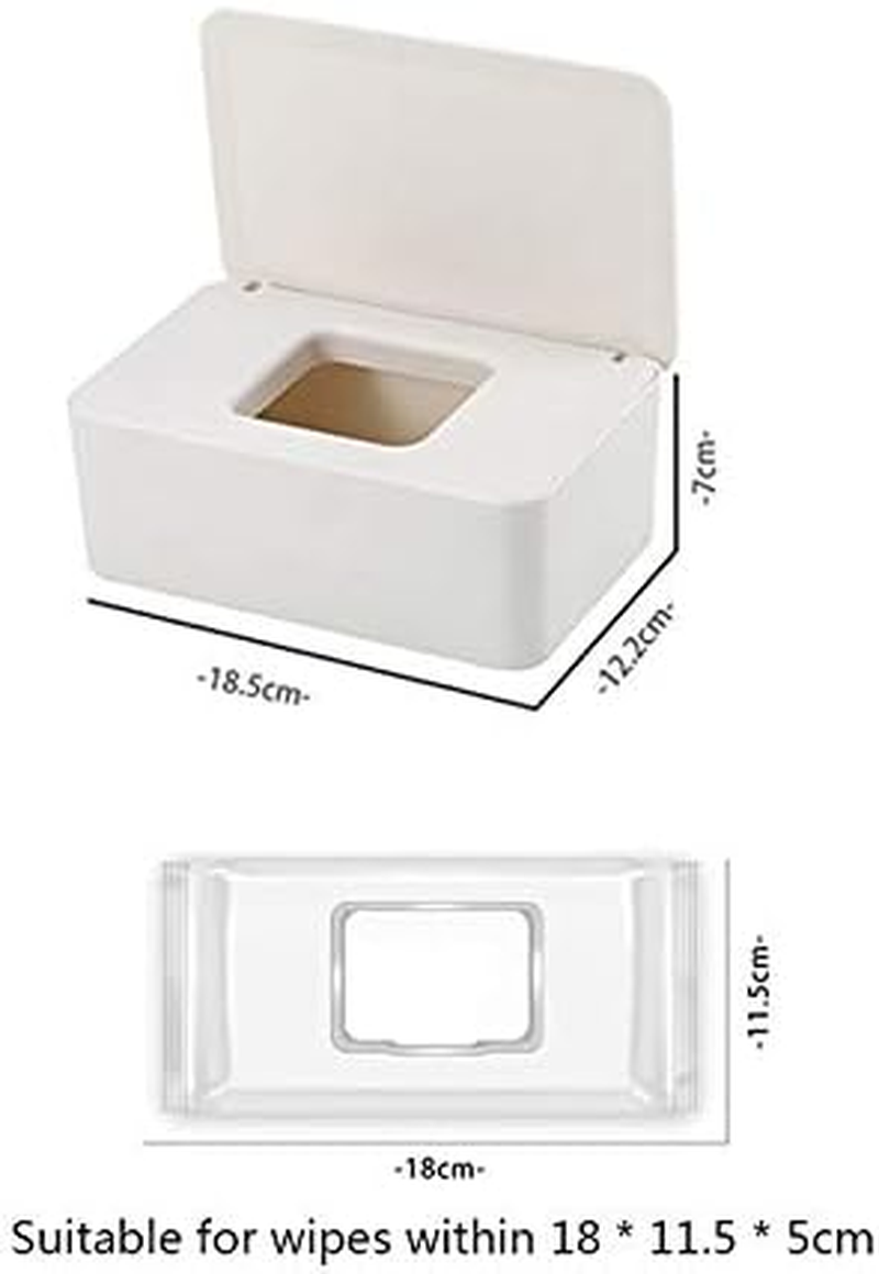 Wipes Dispenser with Sealing Lid &ndash; Refillable Baby Wipes Container & Tissue Holder Keeps Wipes Moist, Large Capacity Wet Wipes Box for Bathroom, Nursery, Home & Travel (Pink) image number 4