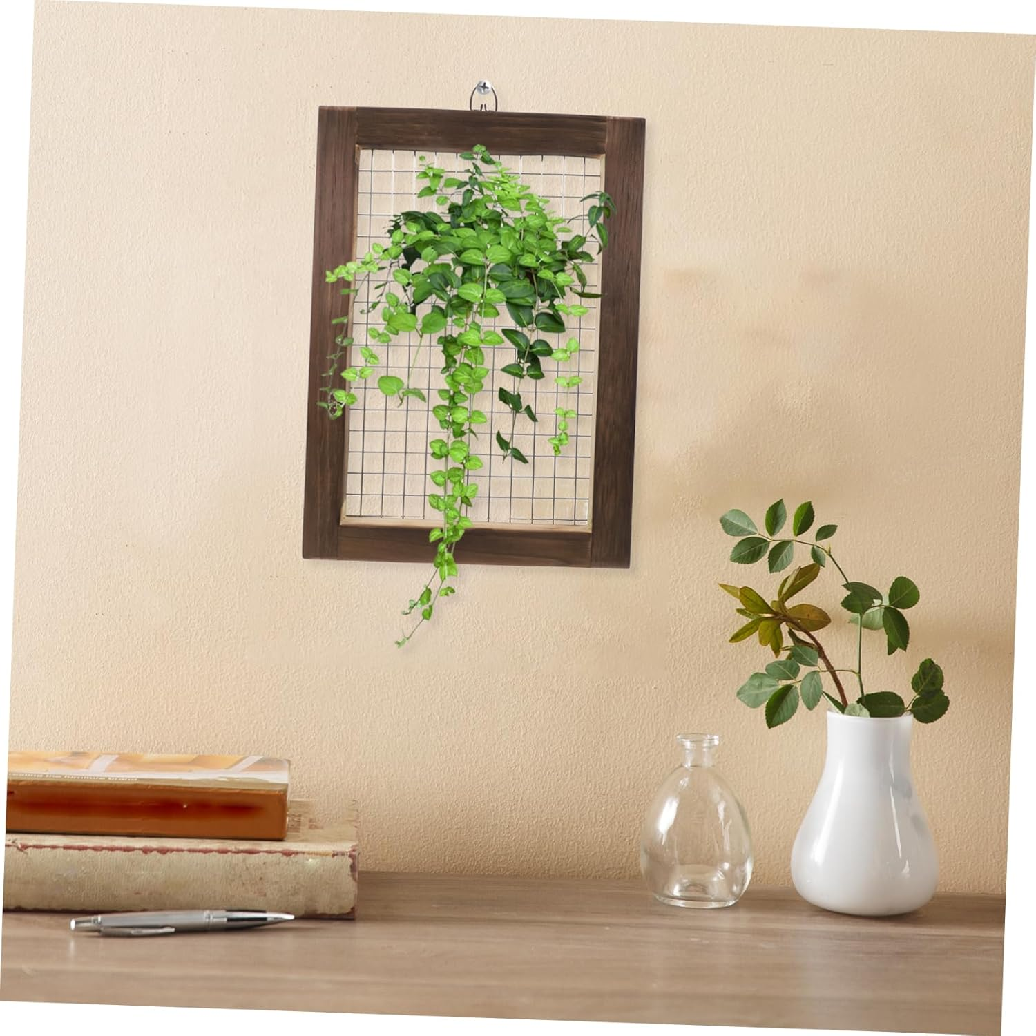 OFFSCH Sturdy Fern Planting Frame 304 Stainless Steel Screen Rock Sifter Wood Compost Sifter for Indoor/Outdoor Gardening image number 2