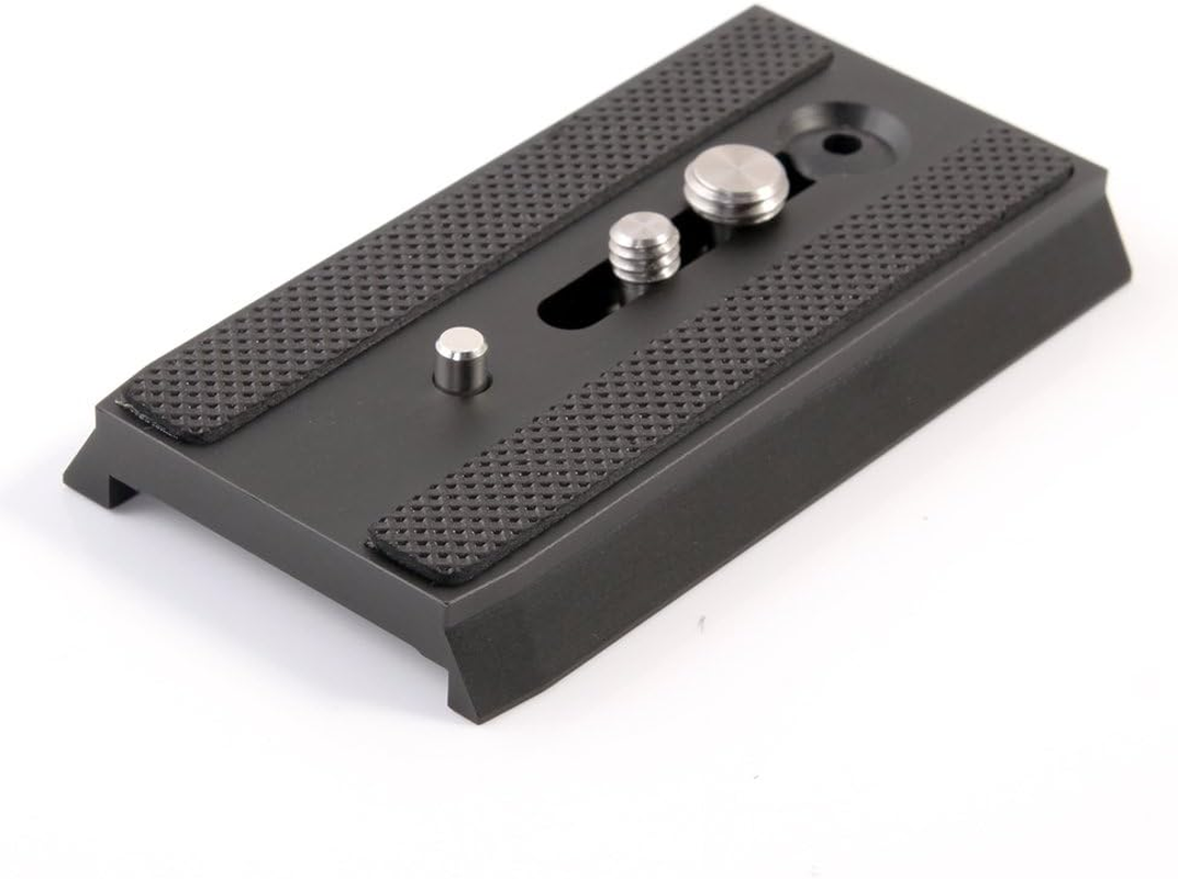 FOTGA 501PL Quick Release Plate with 1/4"-20 & 3/8"-16 Screw for Manfrotto MVH500AH MVH400AH 503HDV 701HDV MH055M0-Q5 for 501, 503 & NG Tripod Heads, RC5 Quick Release QR System, Replaces #34 33PL image number 1